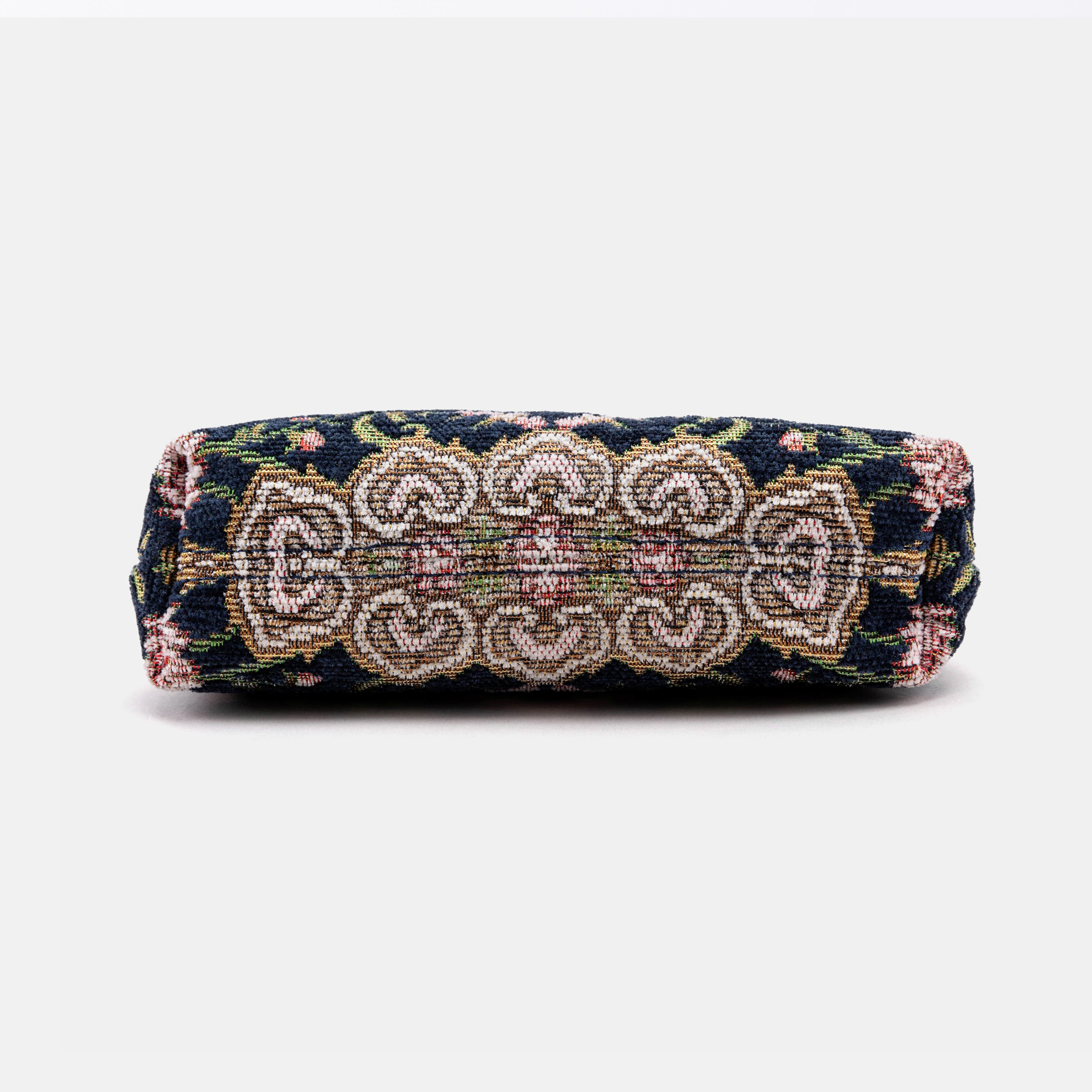 Oriental Navy Alma Evening Clutch Bag bottom