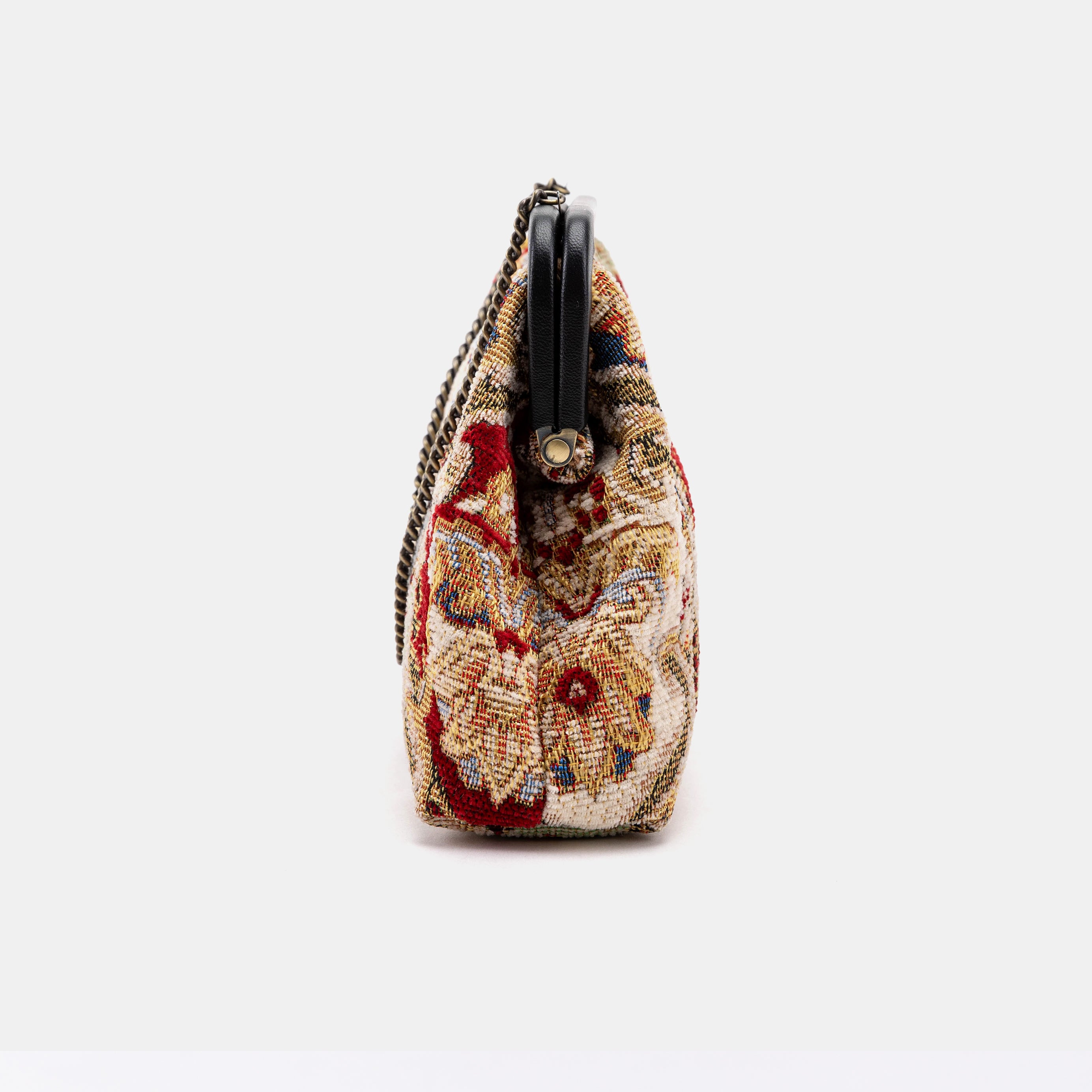 Golden Age Red Alma Evening Clutch Bag side