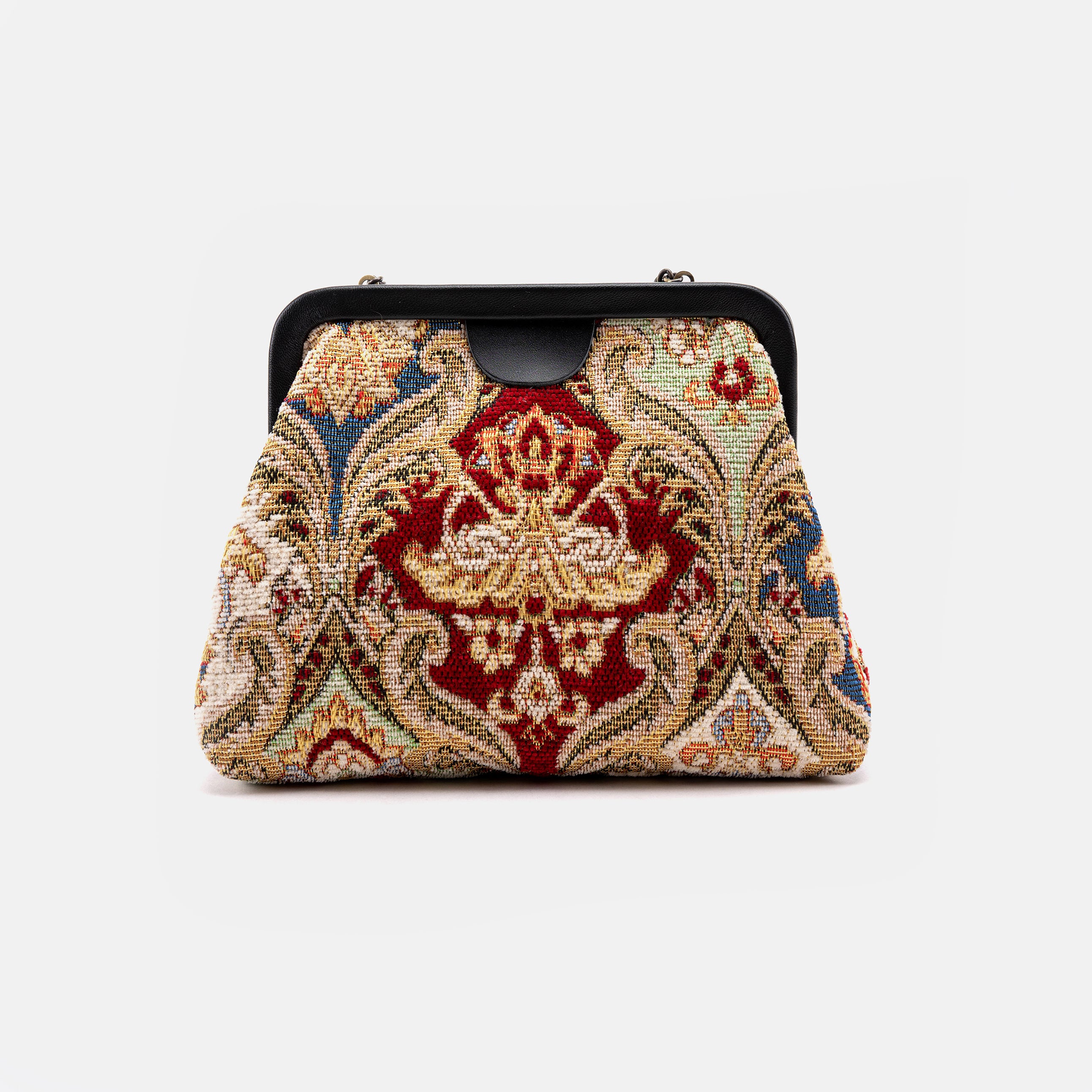 Golden Age Red Alma Evening Clutch Bag back