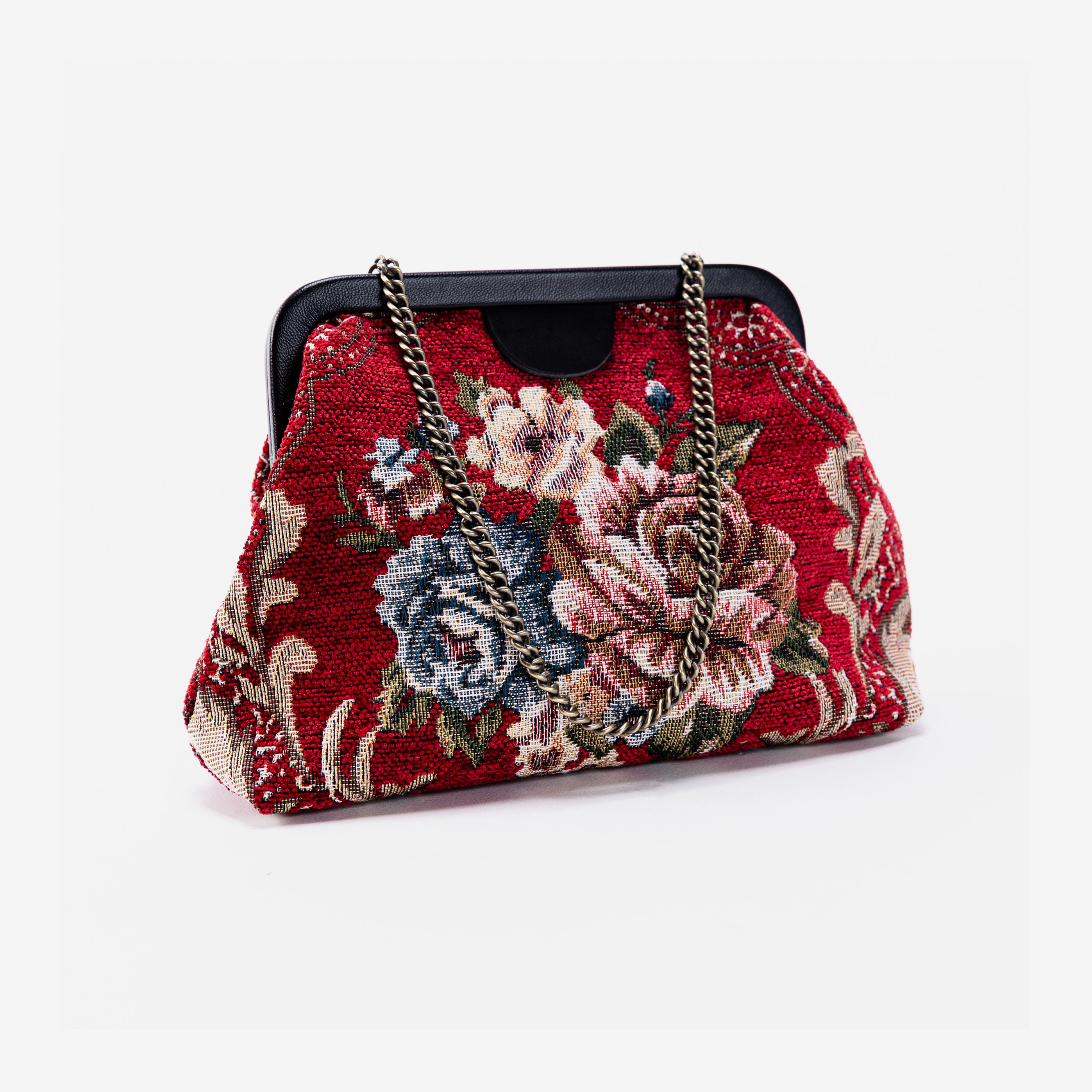 Floral Red Alma Carpet Bag of America MAIN