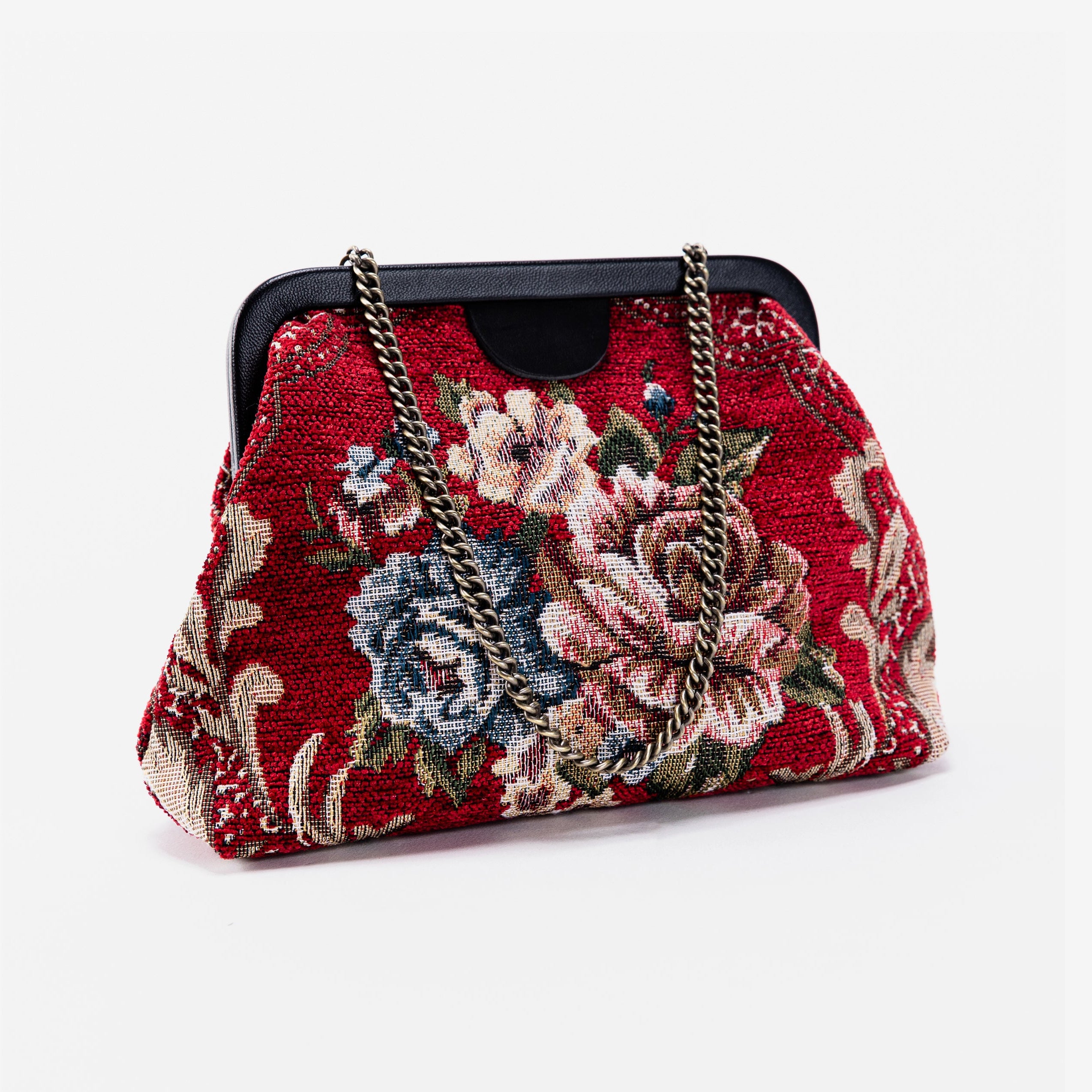 Floral Red Alma Carpet Bag of America MAIN