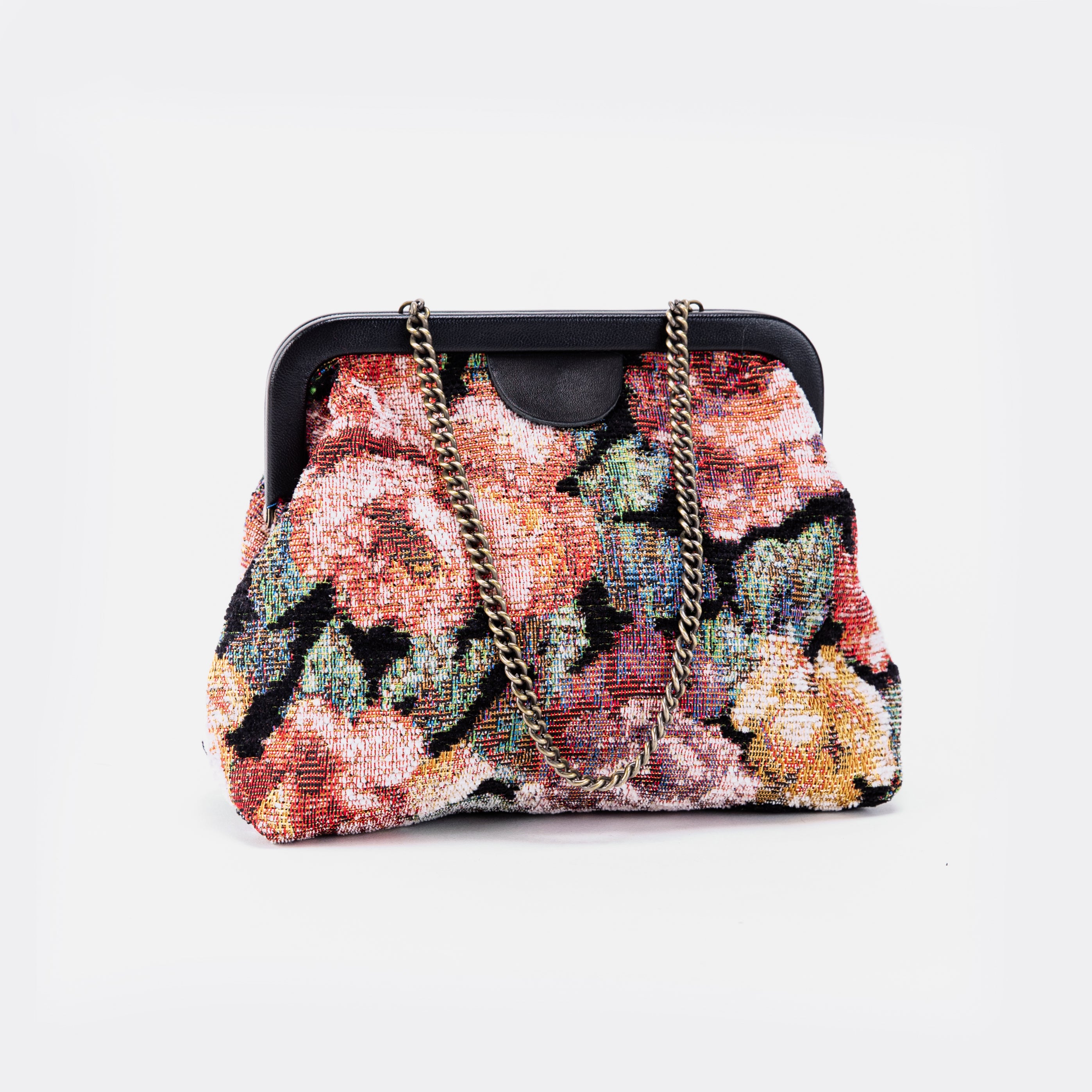 Floral Rose Alma Evening Clutch Carpet Bag main
