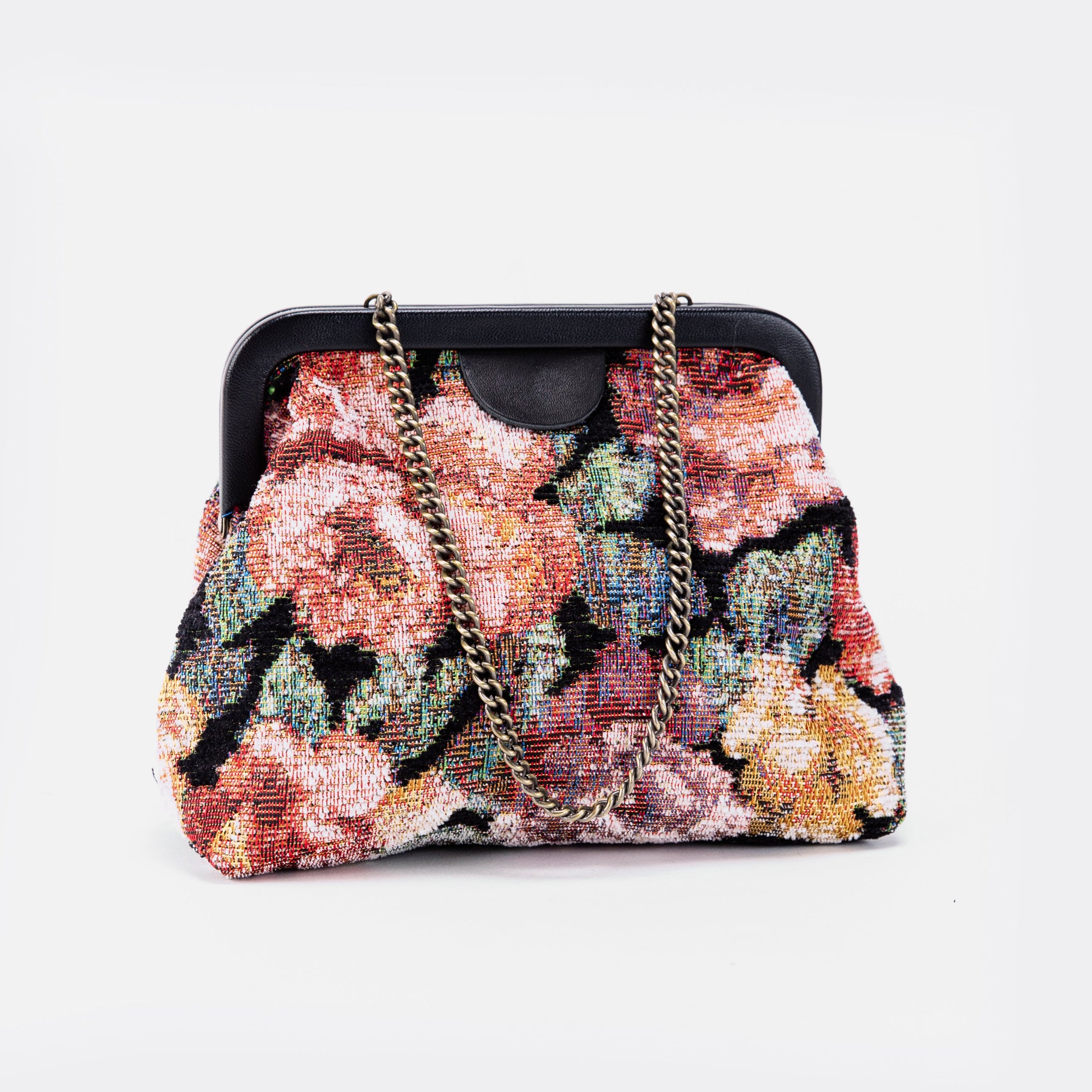 Floral Rose Alma Evening Clutch Carpet Bag main