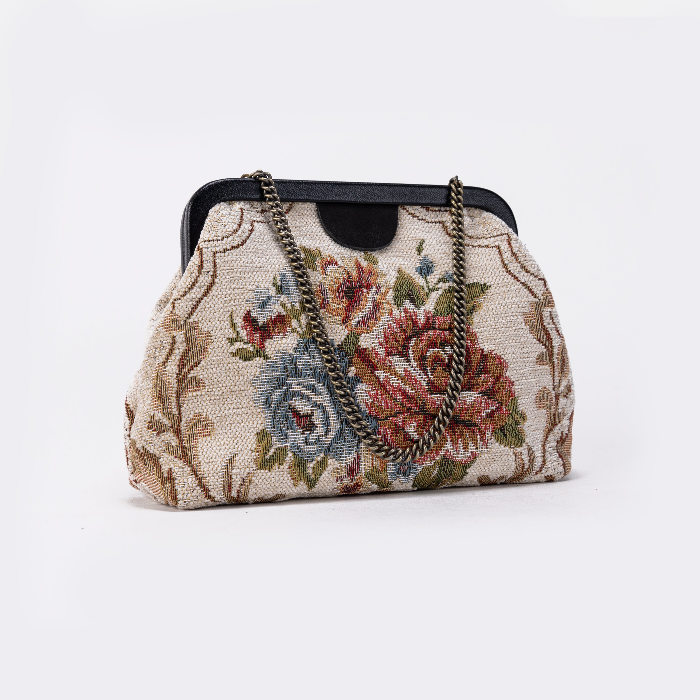 Floral Cream Alma Carpet Bag of America main