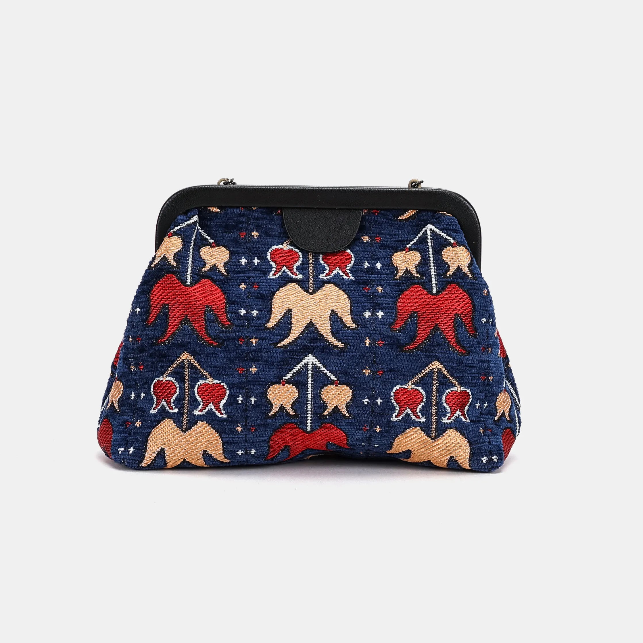 Poppy Bloom Alma Evening Clutch Carpet Bag back