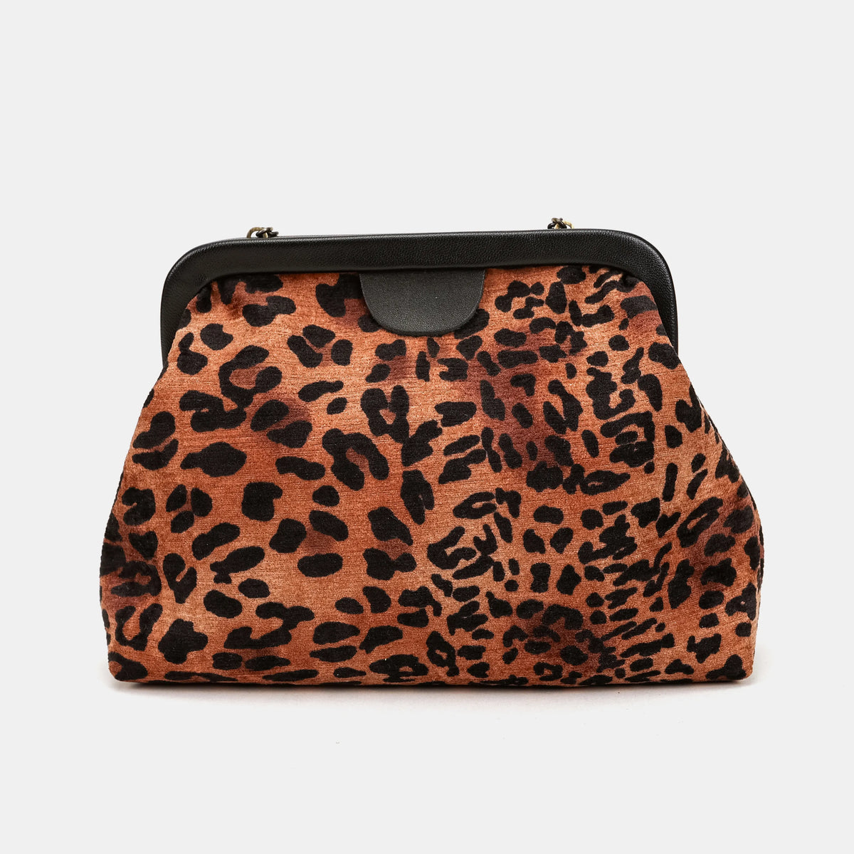 Leopard Classic Alma Clutch Carpetbag of America back