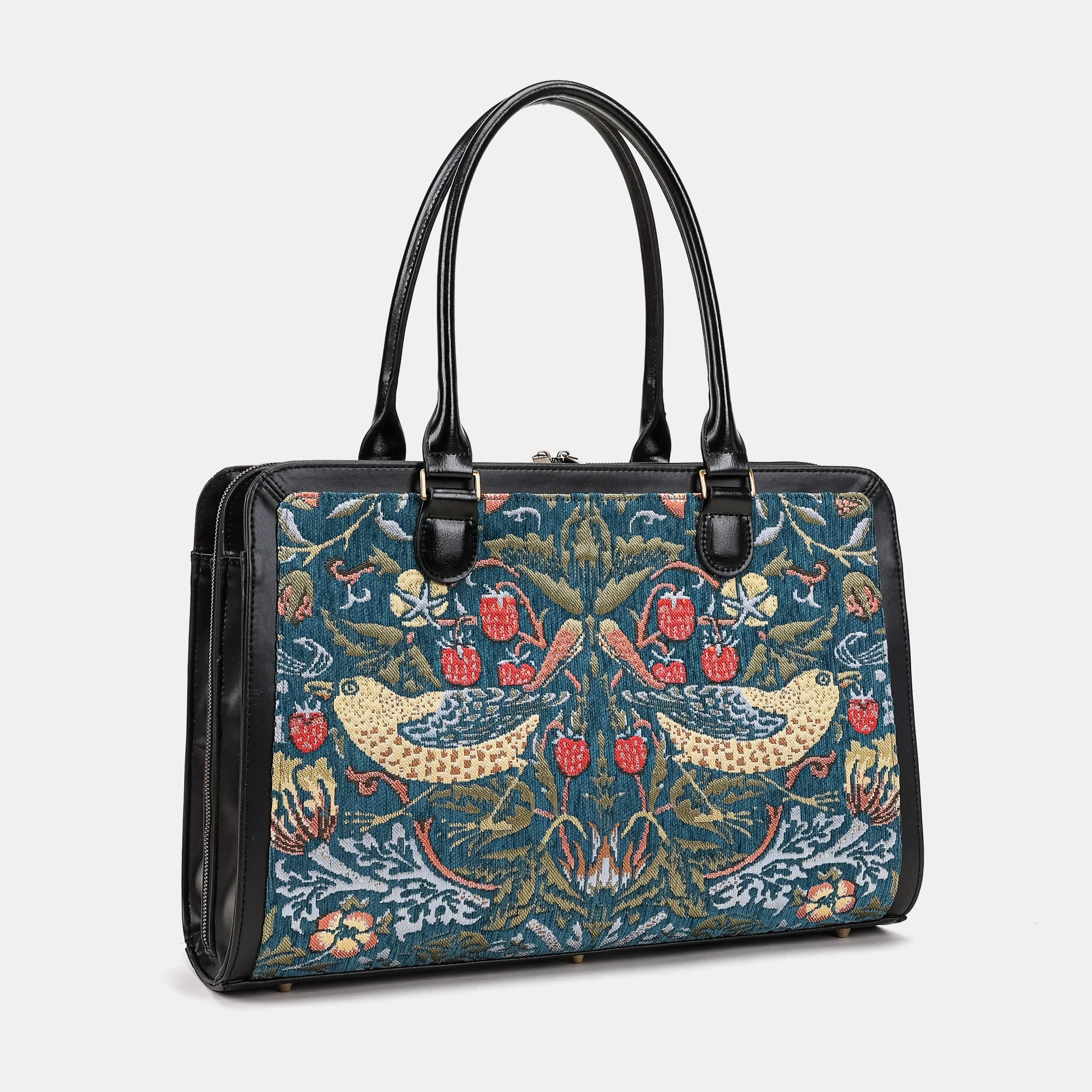William Morris Strawberry Thief Business Tote Carpetbag of America main