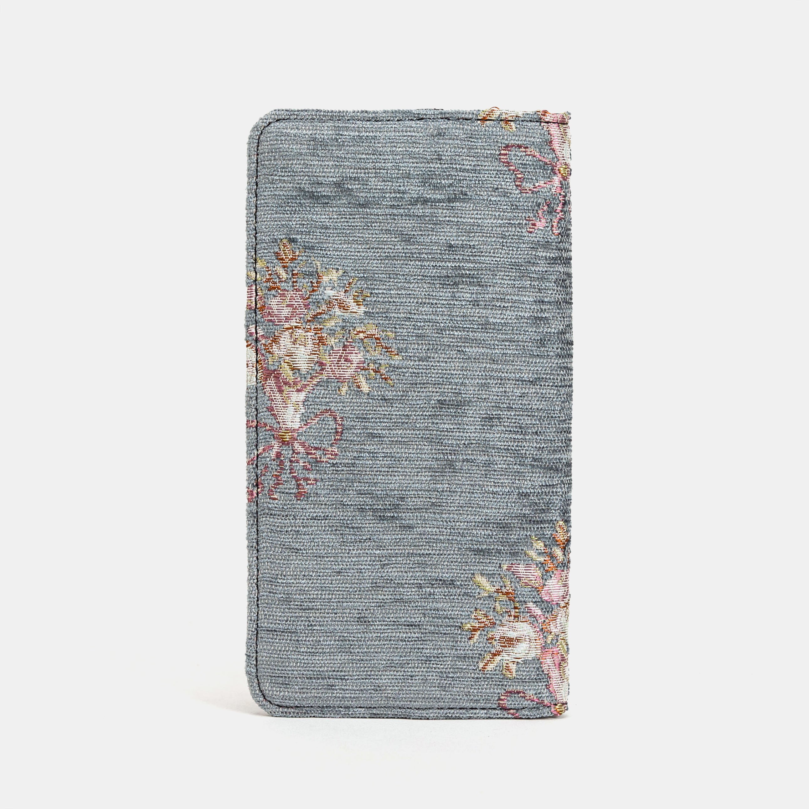 Bouquet Pattern Flap Checkbook Cover Carpetbag of America back