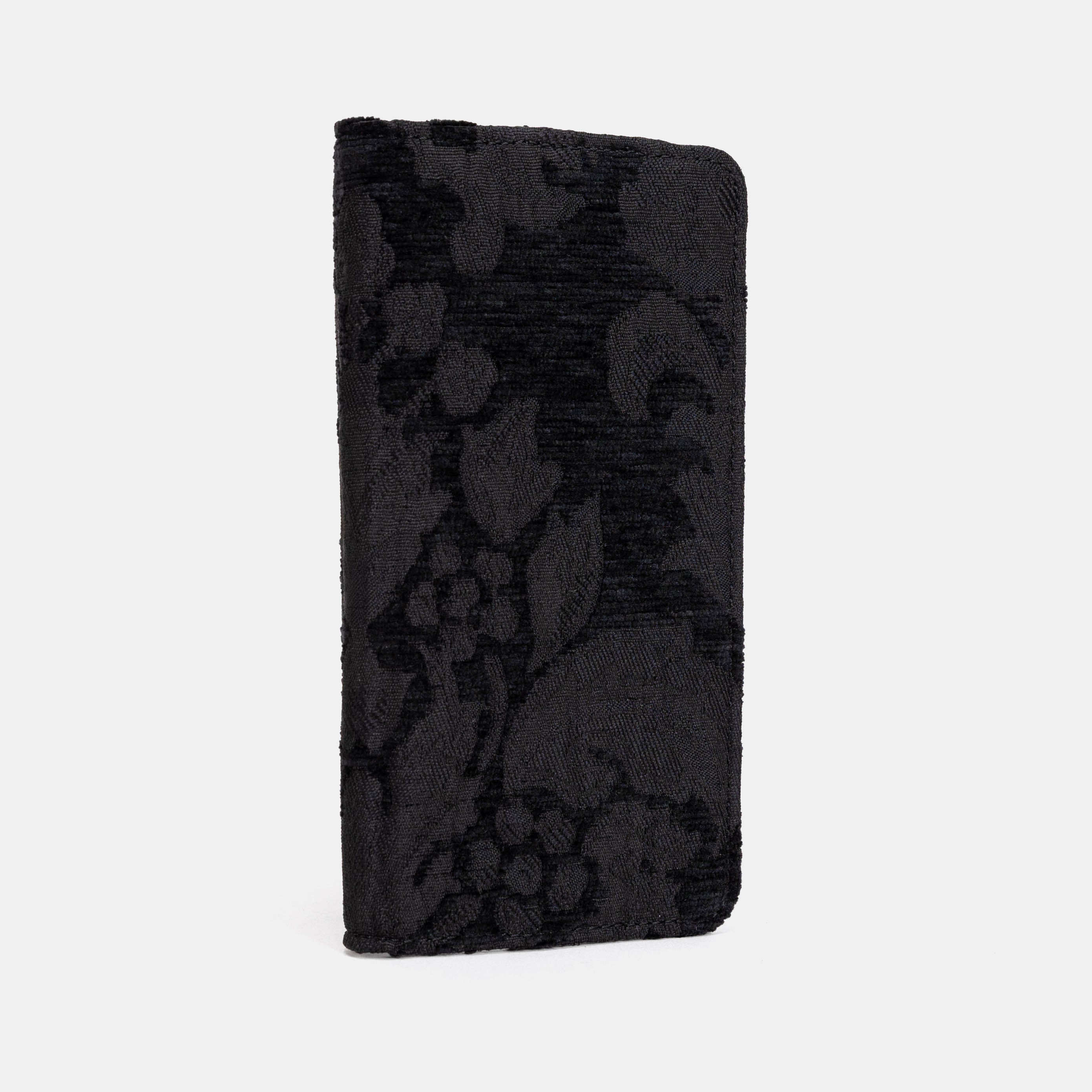 Victorian Blossom Black/Black Checkbook Cover