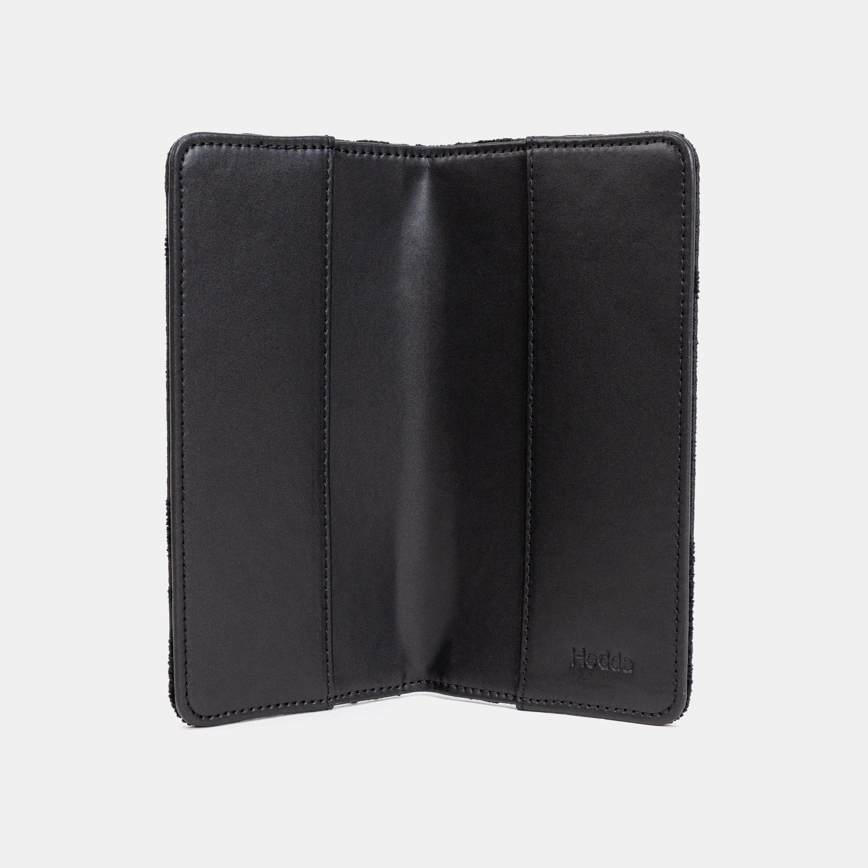 Victorian Blossom Black/Black Checkbook Cover