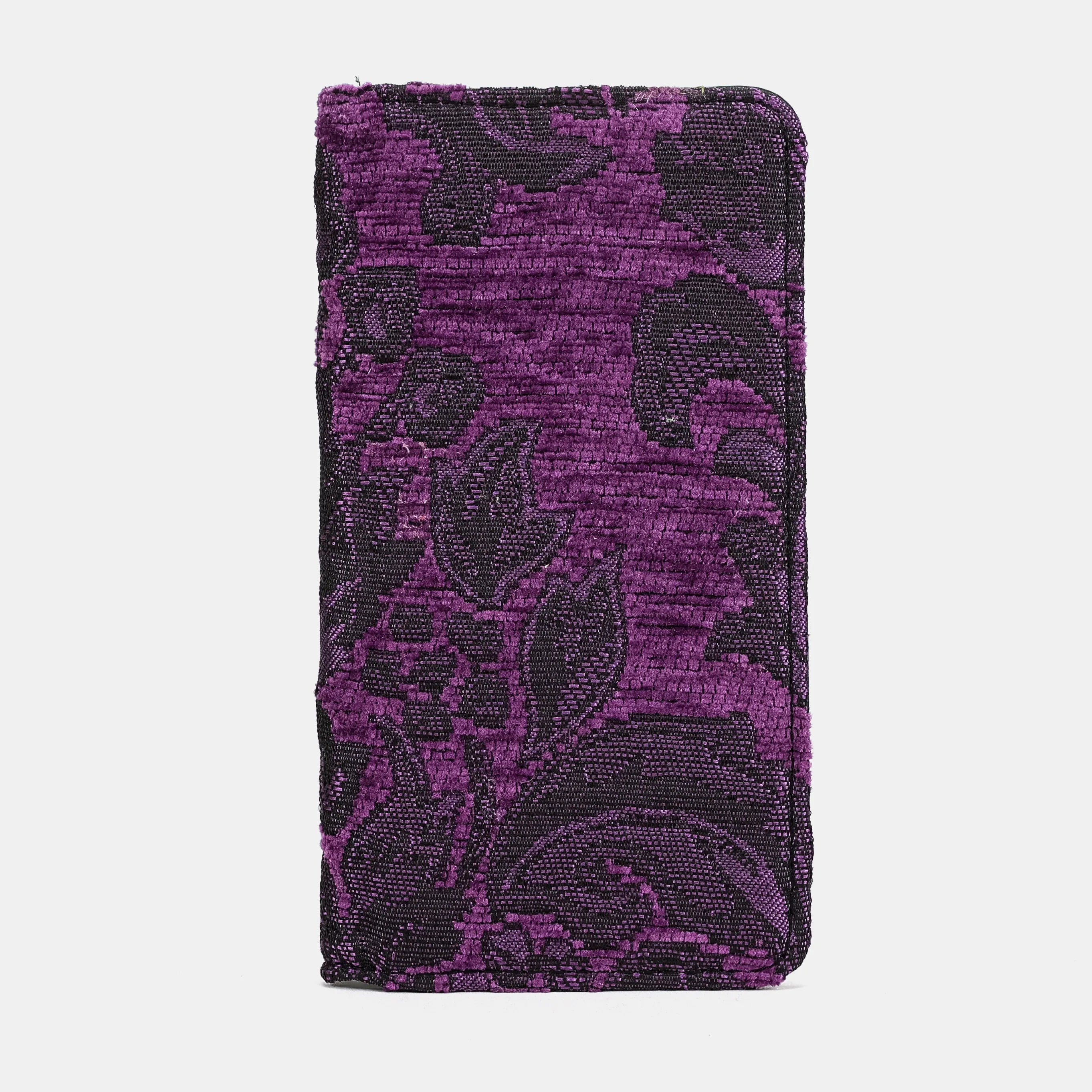 Victorian Blossom Purple Checkbook Cover main