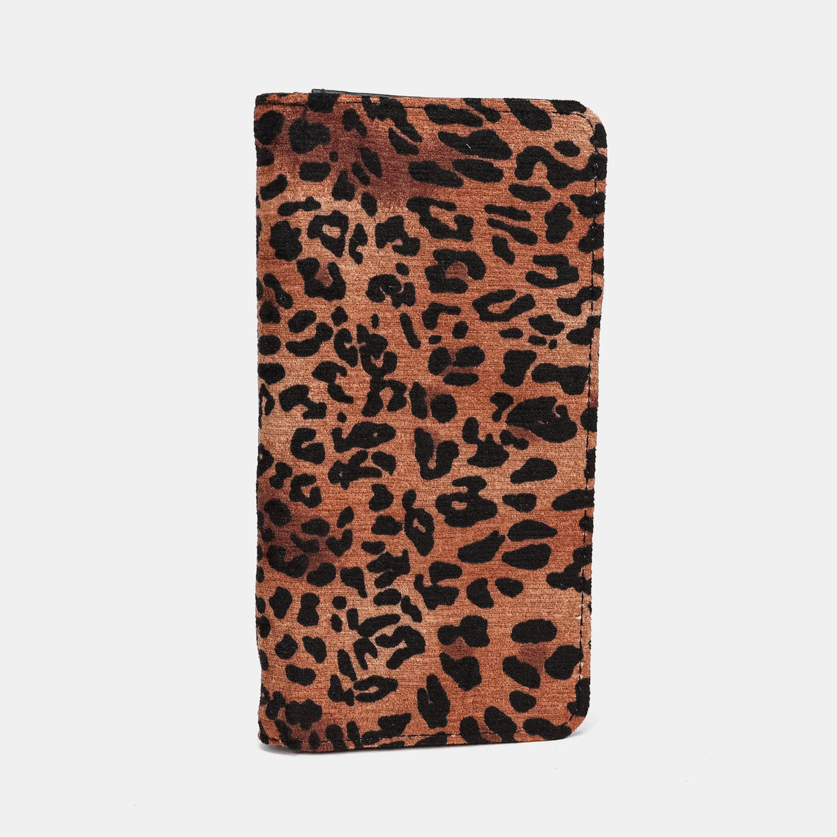 Leopard Classic Checkbook Cover Carpetbag of America front side