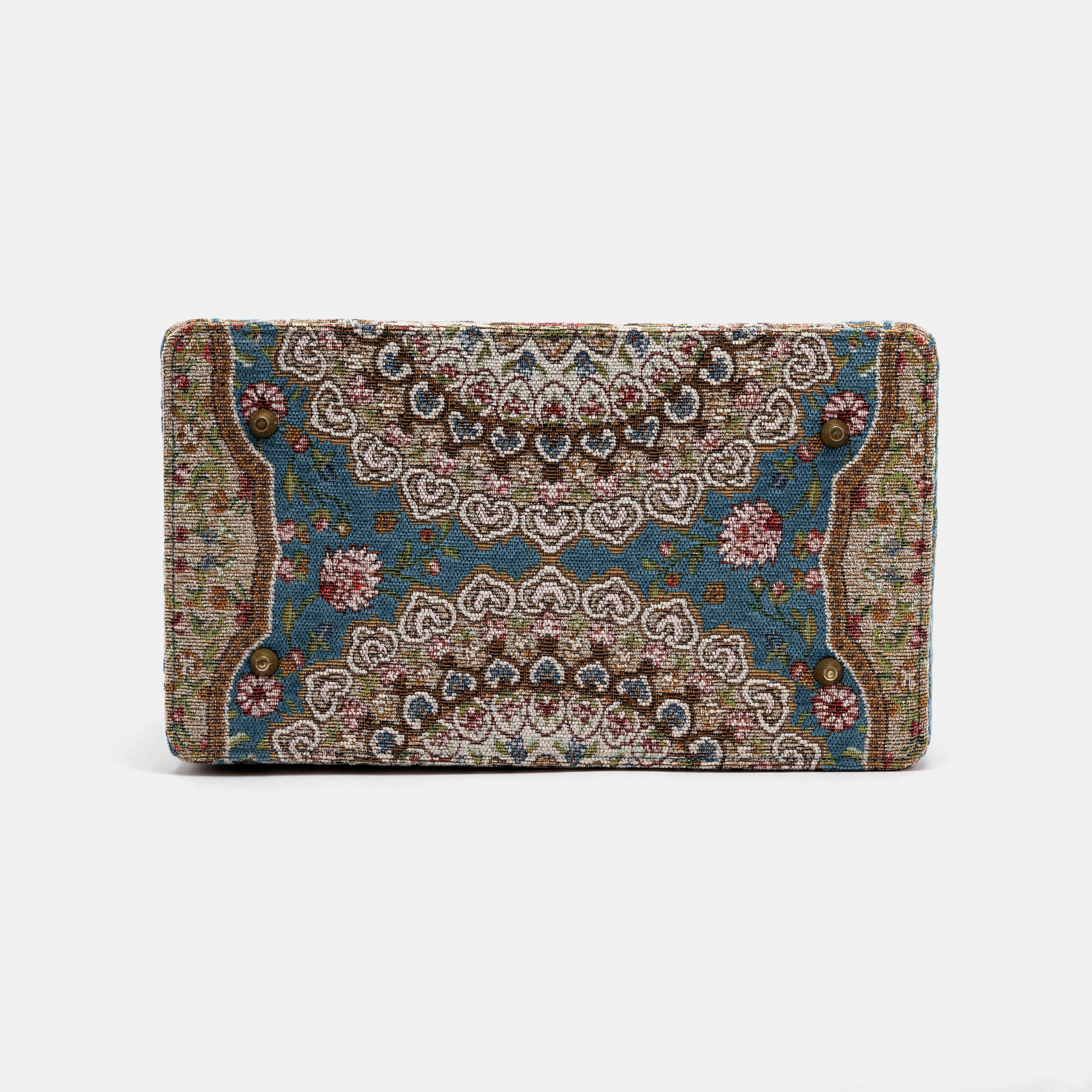 Oriental Blue Genevieve Carpet Gladstone Bag bottom