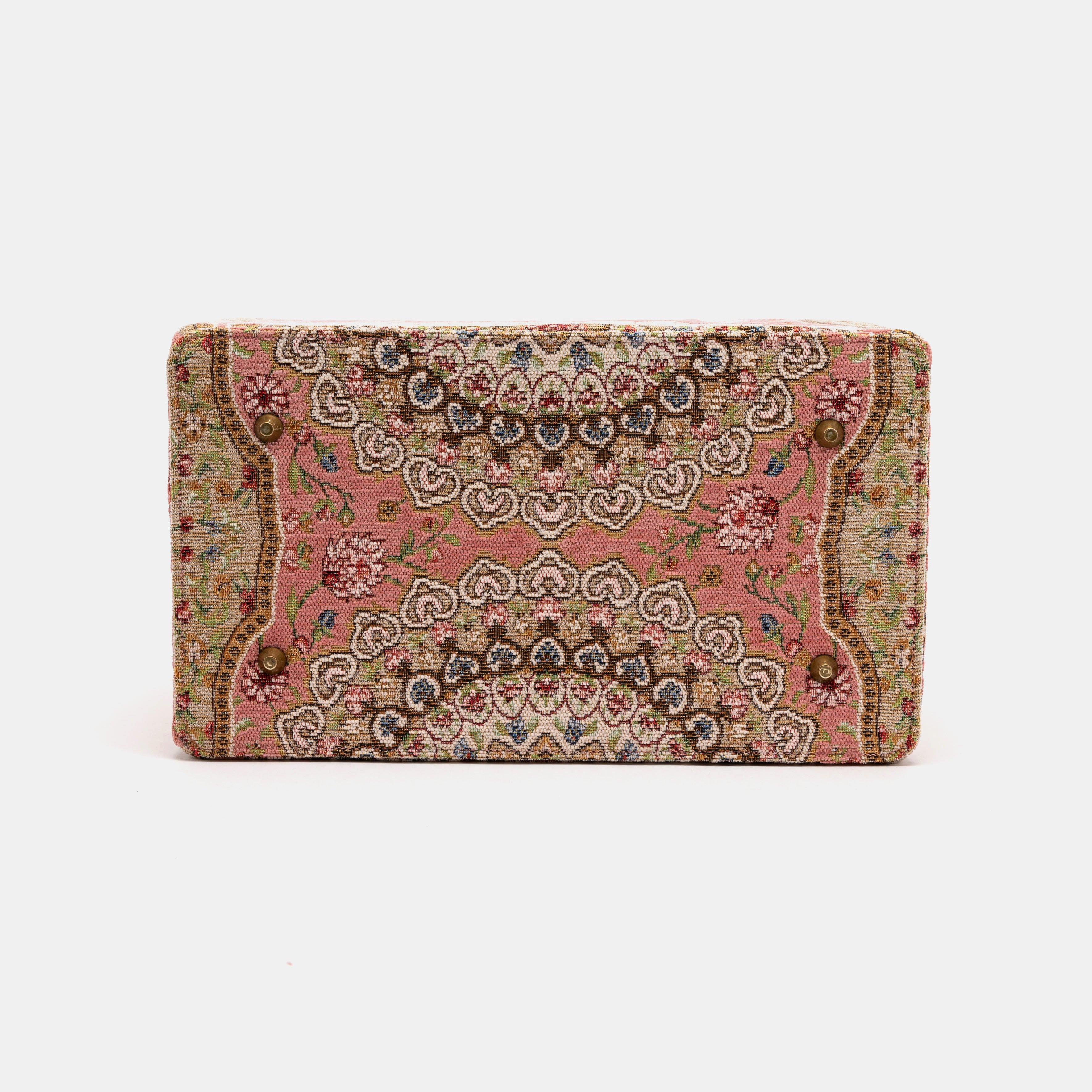 Oriental Pink Genevieve Carpet Gladstone Bag bottom