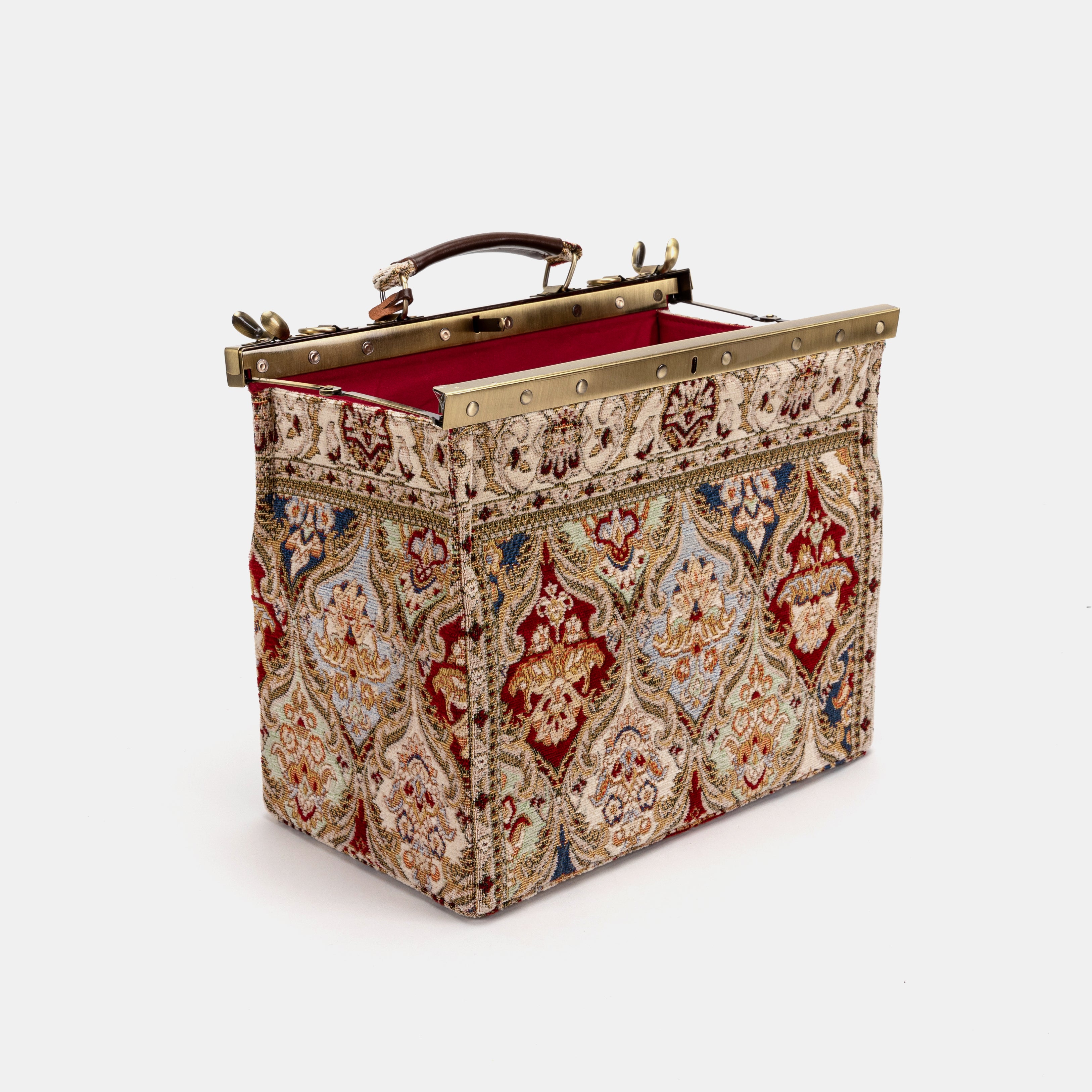 Golden Age Red Genevieve Carpet Gladstone Bag of America open standing