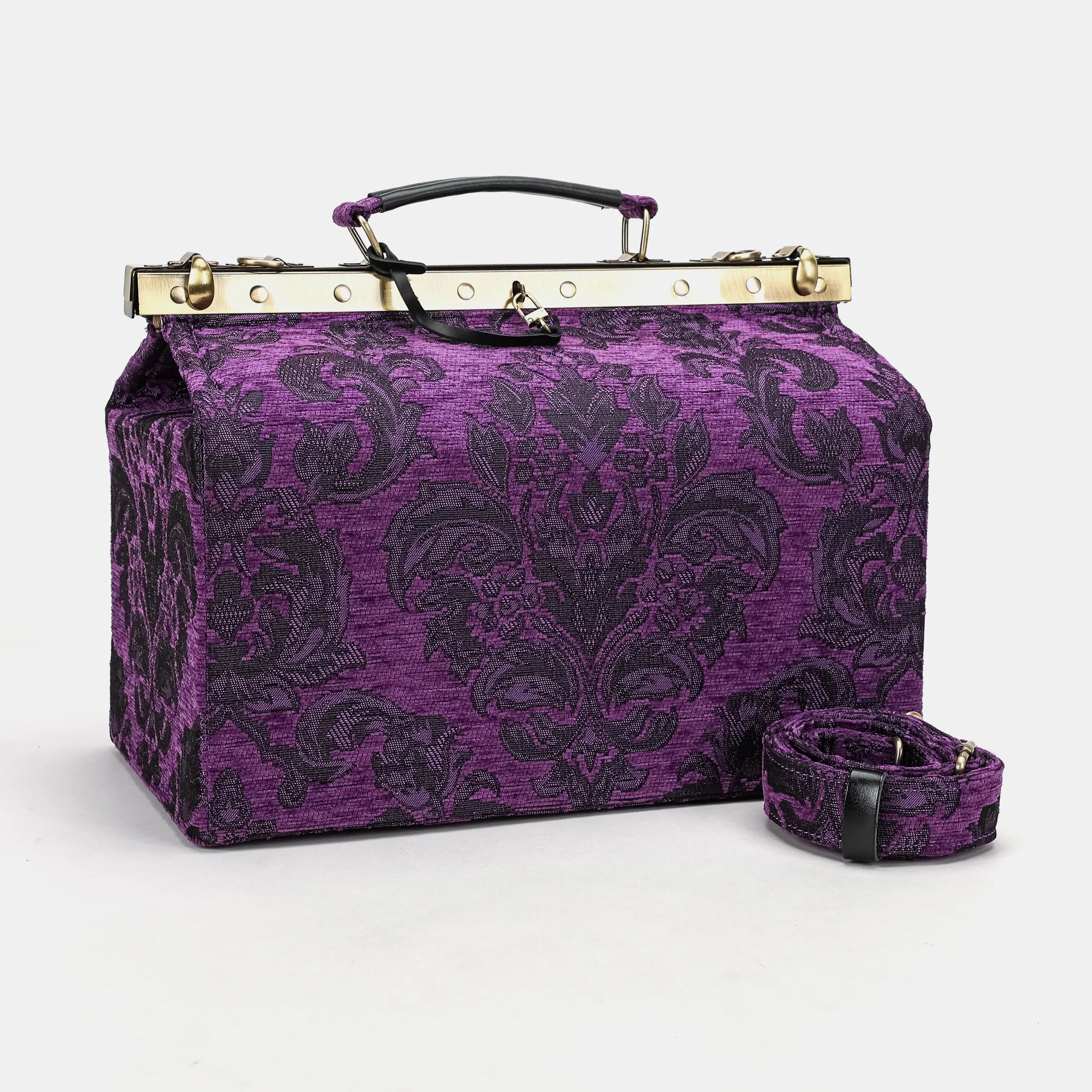 Victorian Blossom Purple Carpet Gladstone Bag primary