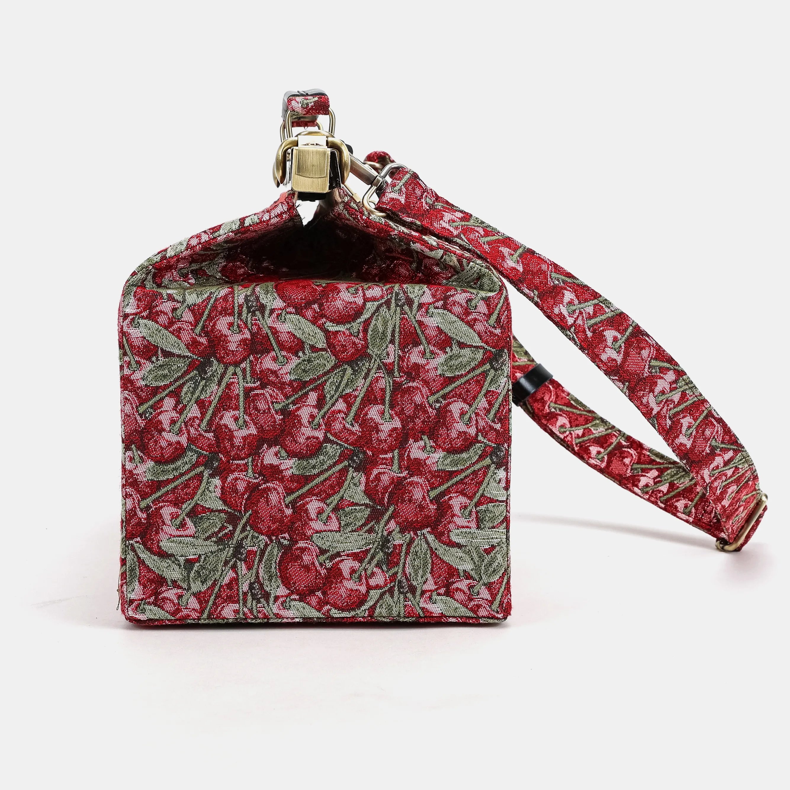 Cherry Cascade Carpet Gladstone Bag left