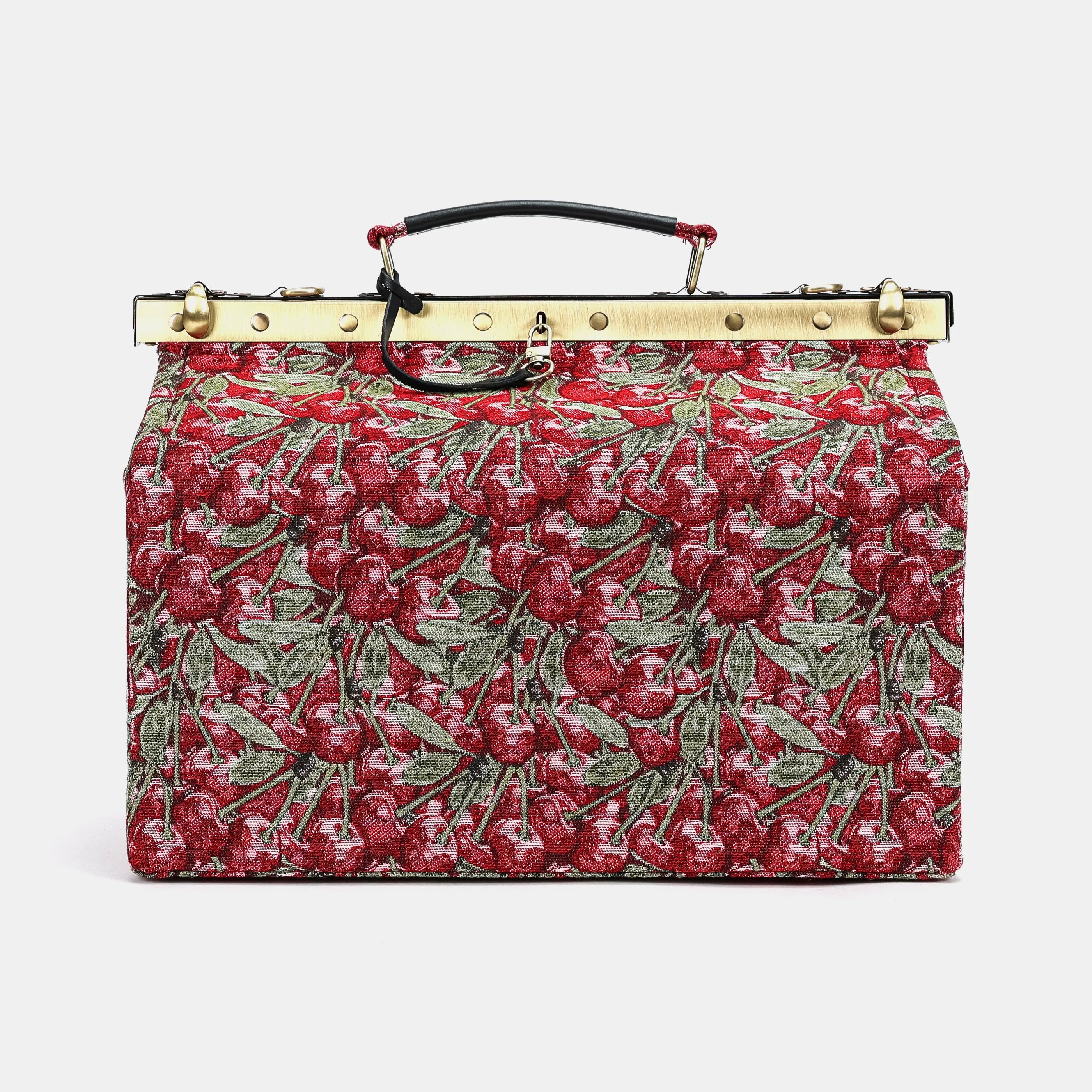 Cherry Cascade Carpet Gladstone Bag front