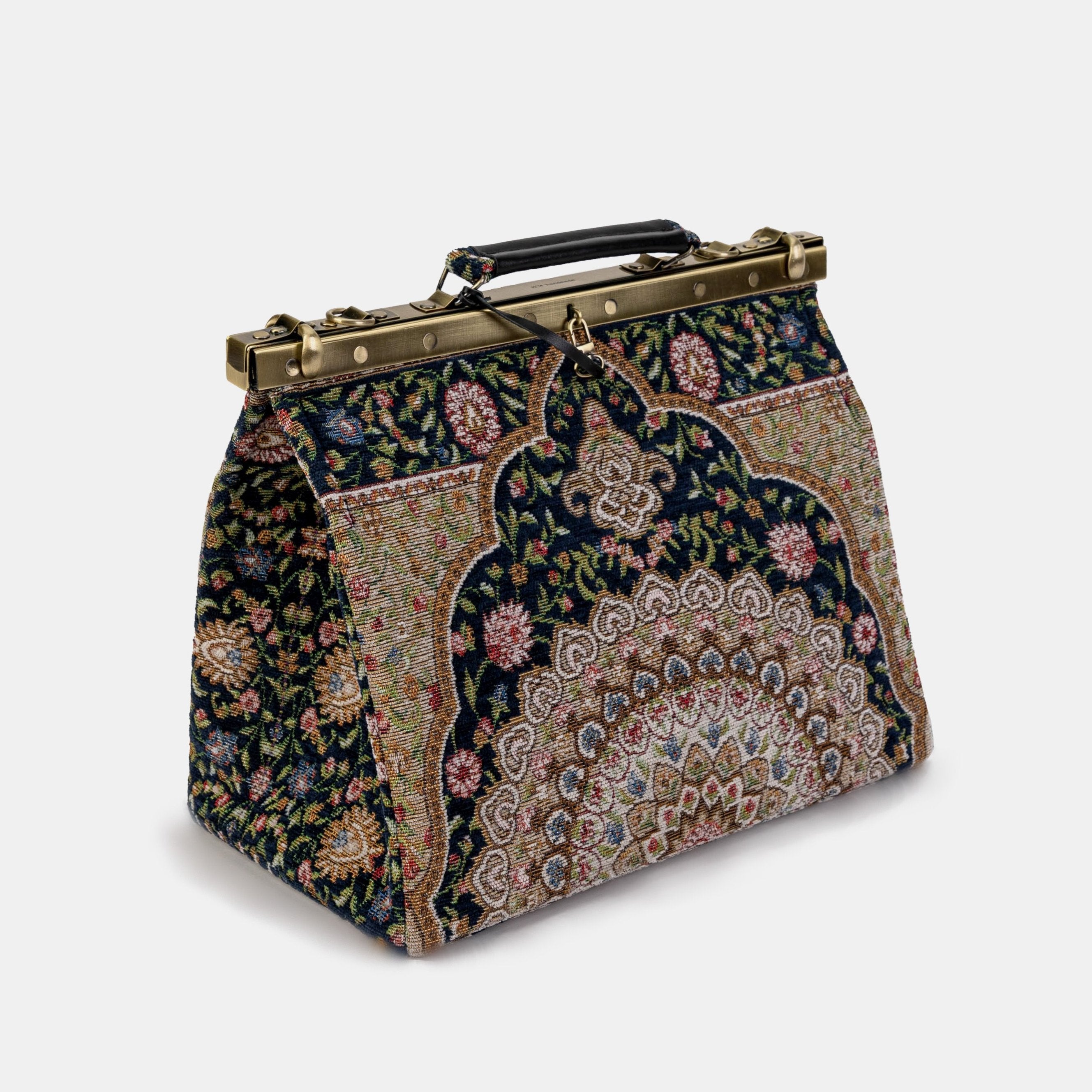 Oriental Navy Celine Carpet Gladstone Bag Doctor Bag of America side