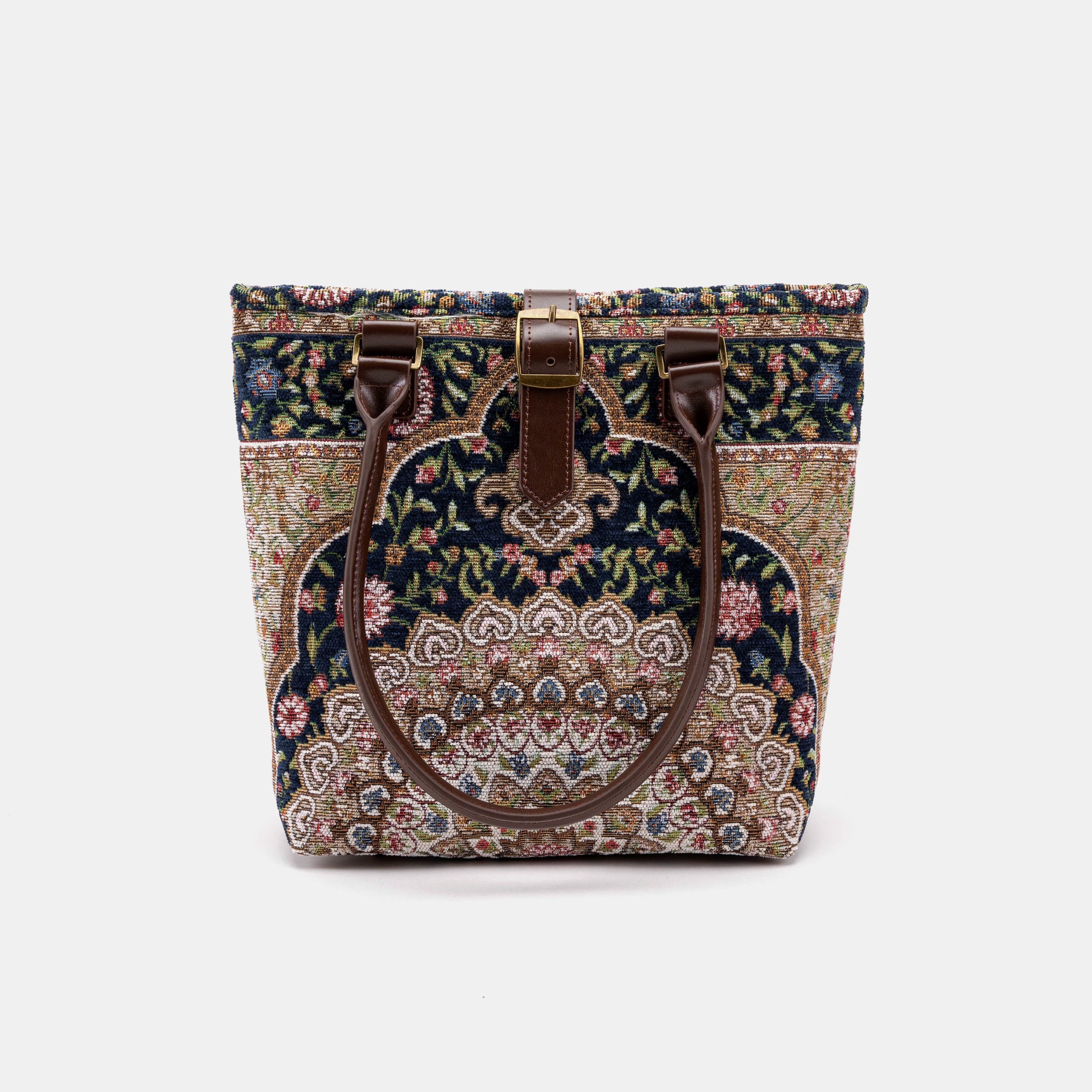 Oriental Navy Everyday Tote with shoulder strap