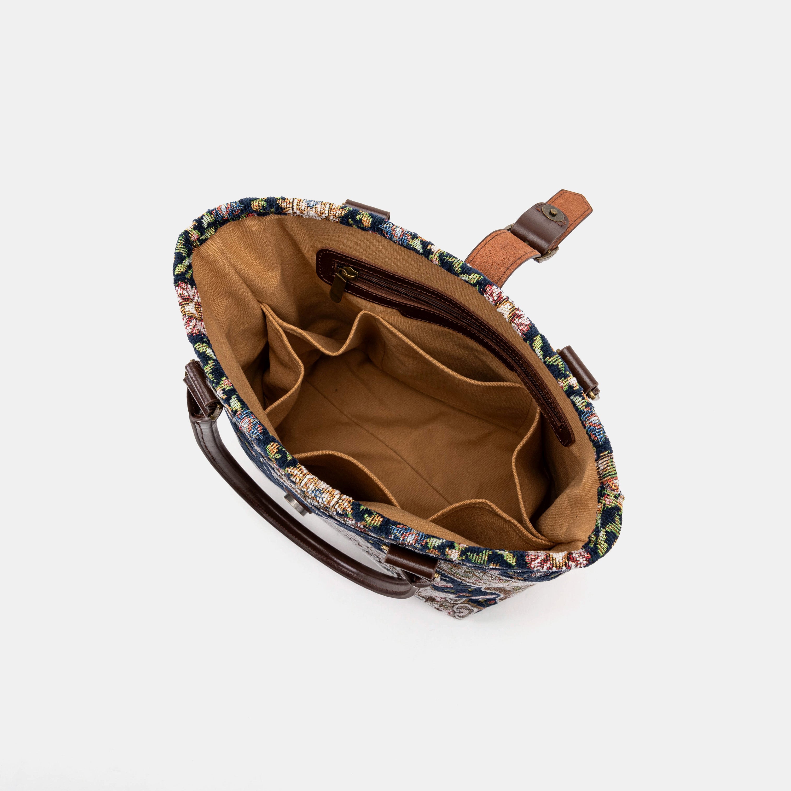 Oriental Navy Everyday Tote inside