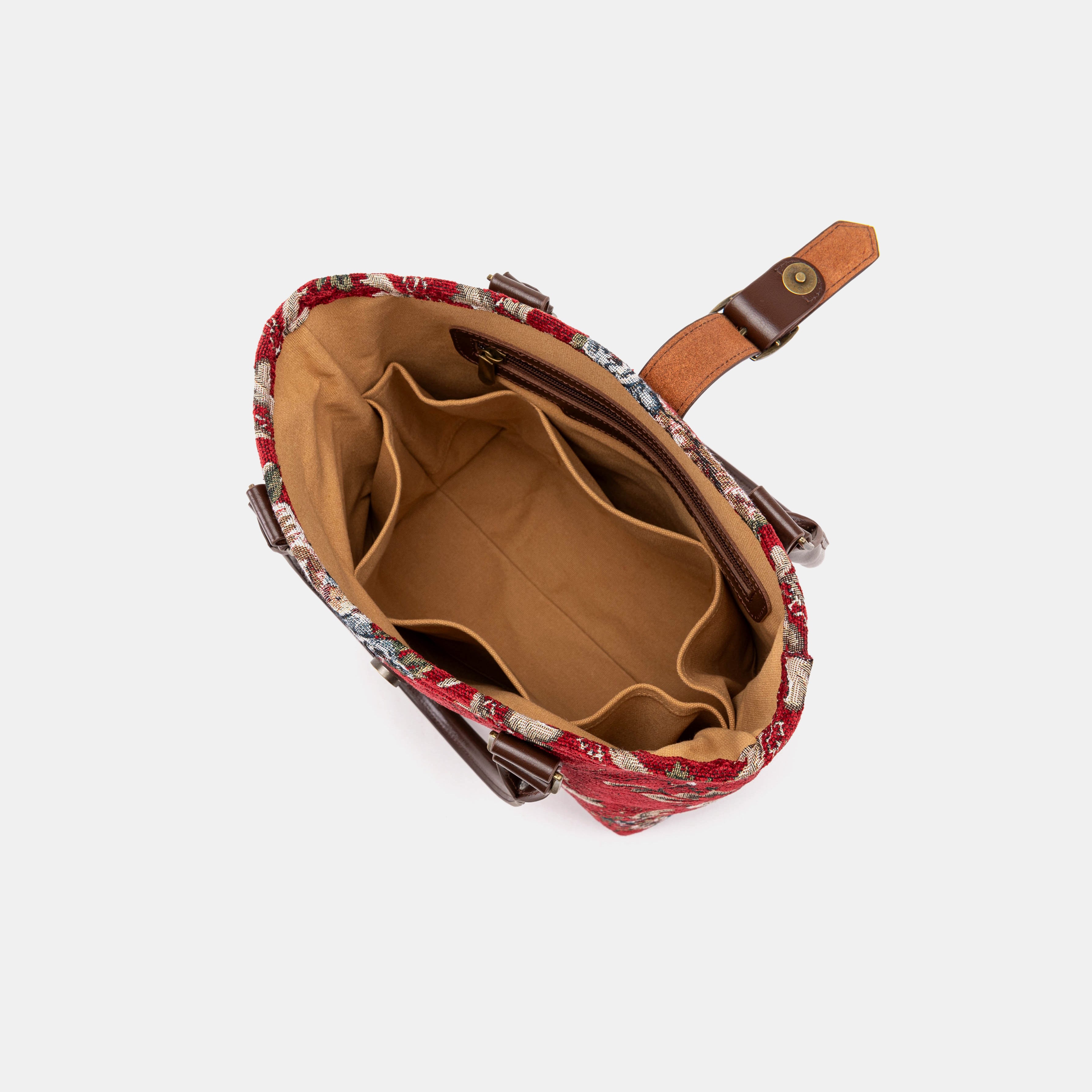 Floral Red Everyday Tote