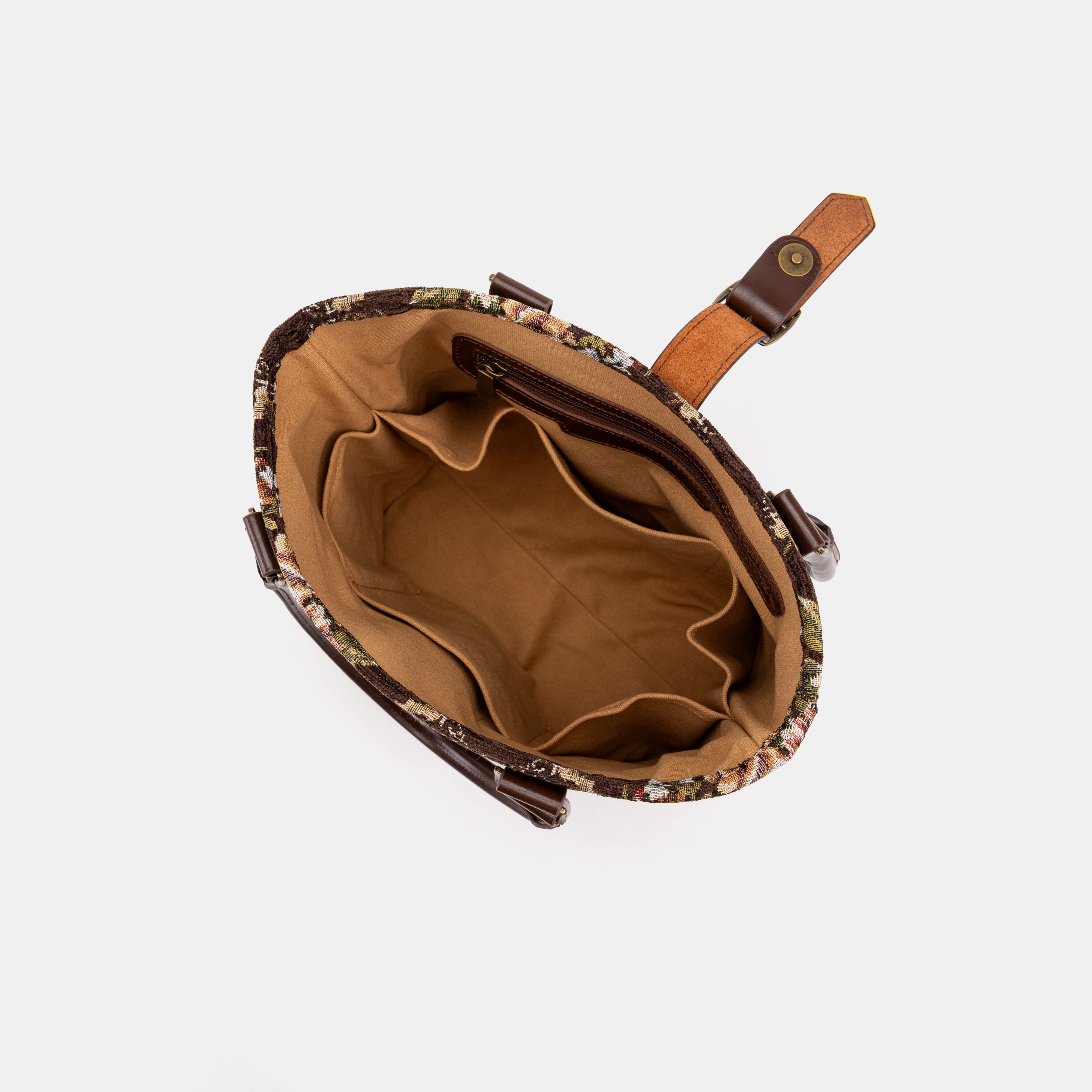 Floral Brown Everyday Tote