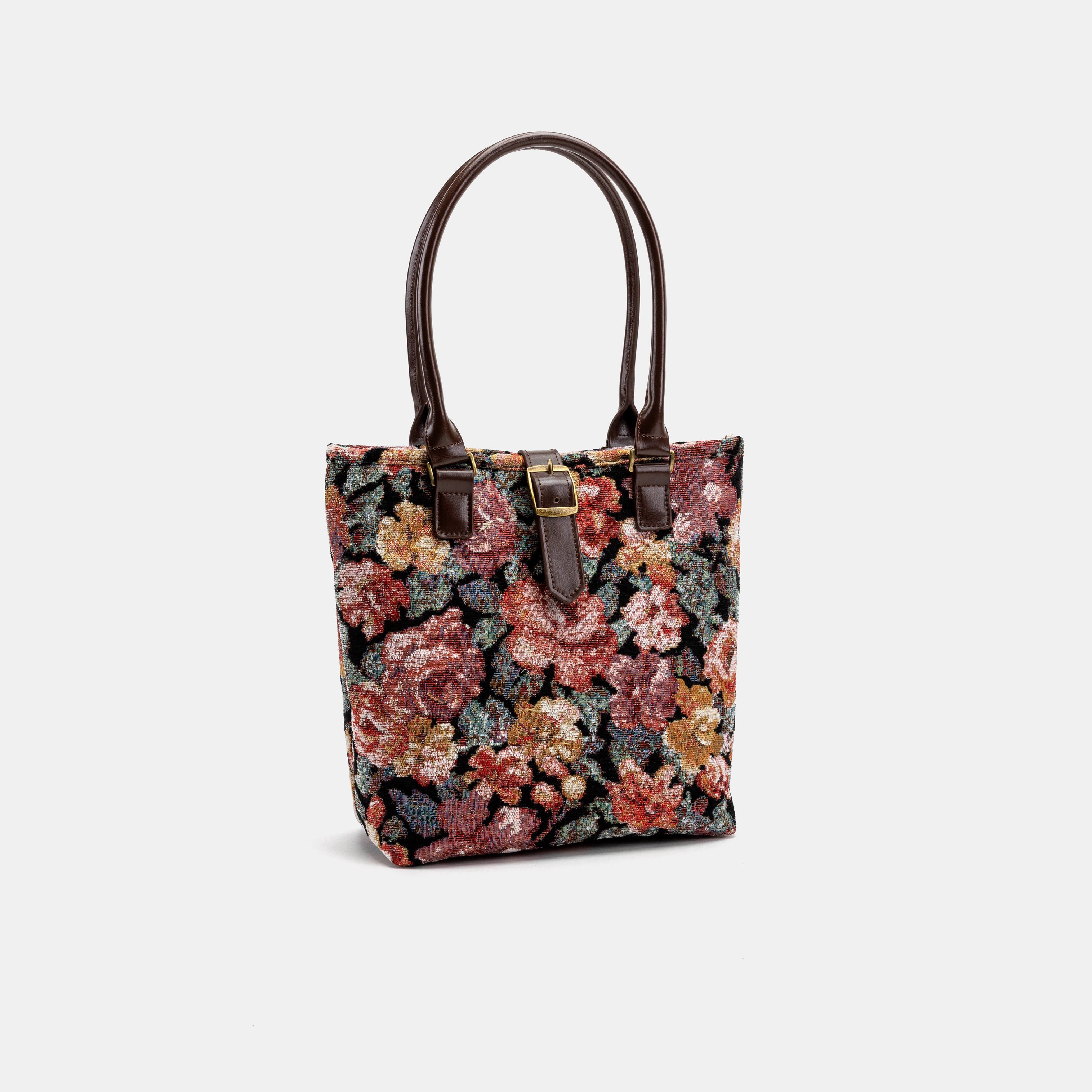 Floral Rose Everyday Tote Bag Carpetbag of America front side