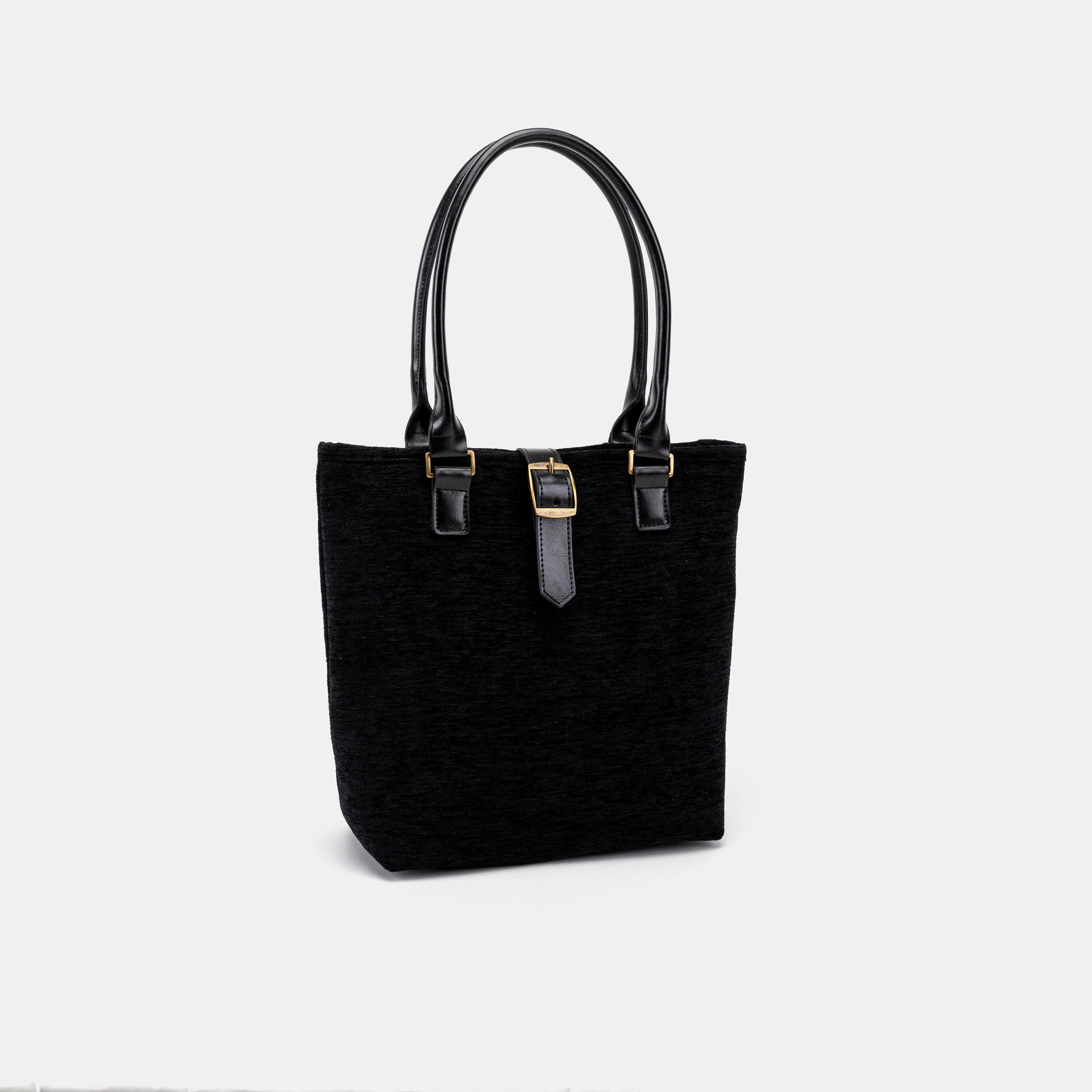 Solid Black Everyday Tote front