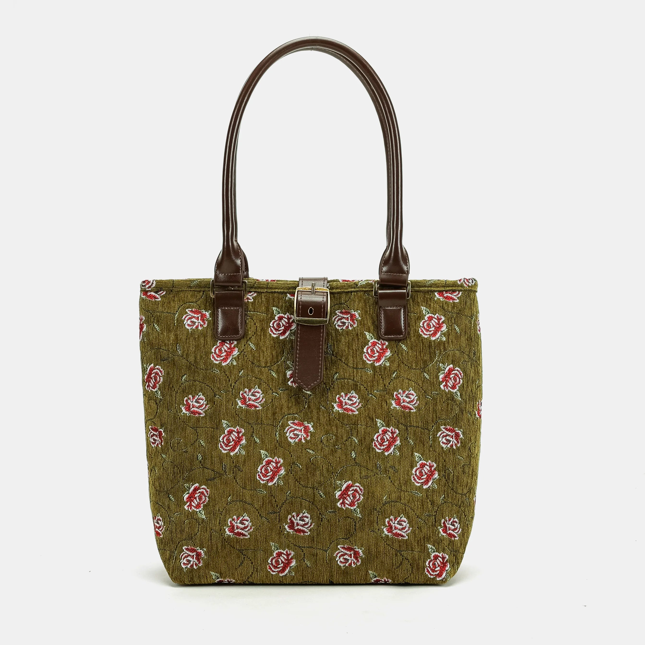Climbing Rose Avocado Everyday Tote Bag main