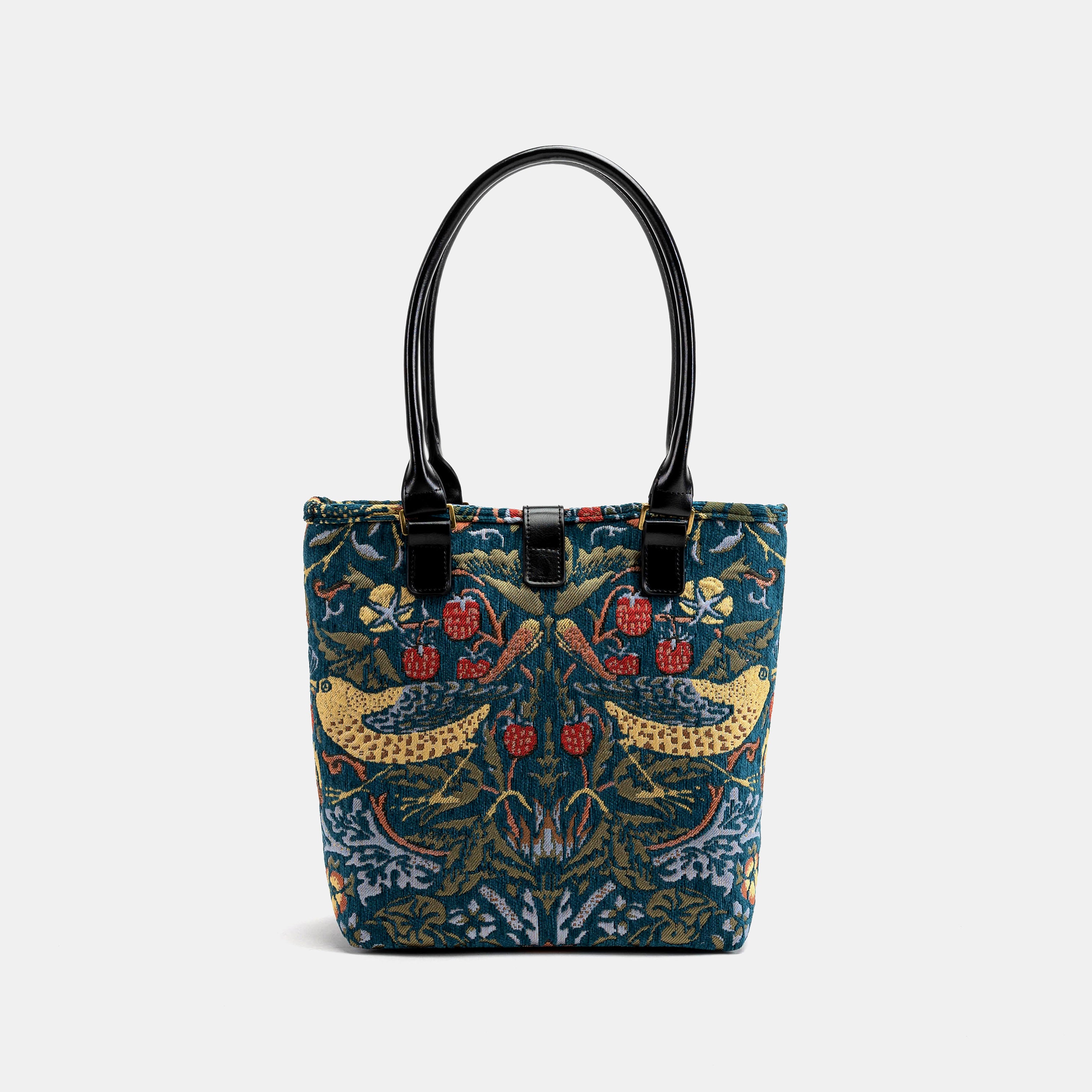 William Morris Strawberry Thief Everyday Tote Bag Carpetbagger Carpetbag of America BACK