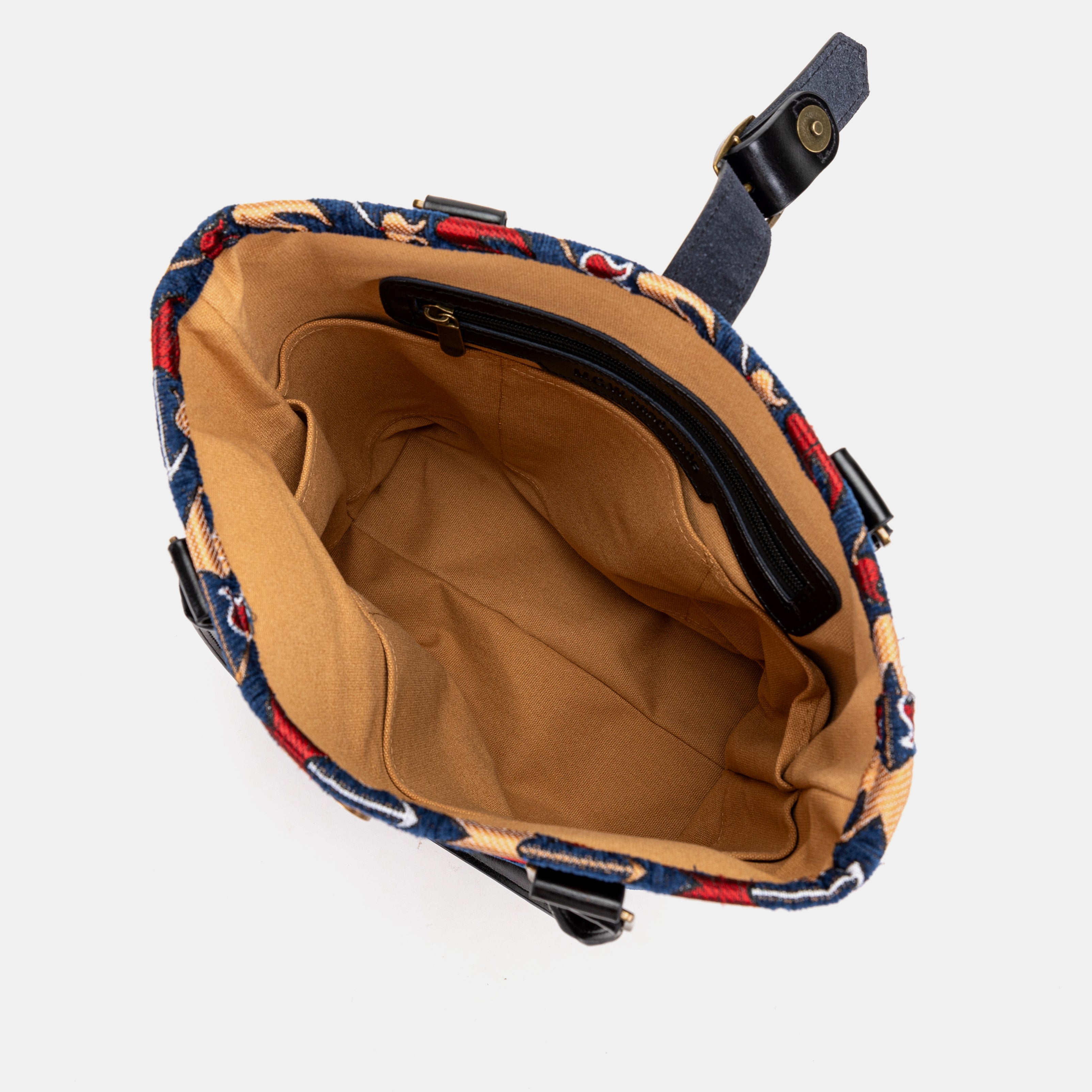 Poppy Bloom Everyday Tote Bag inside