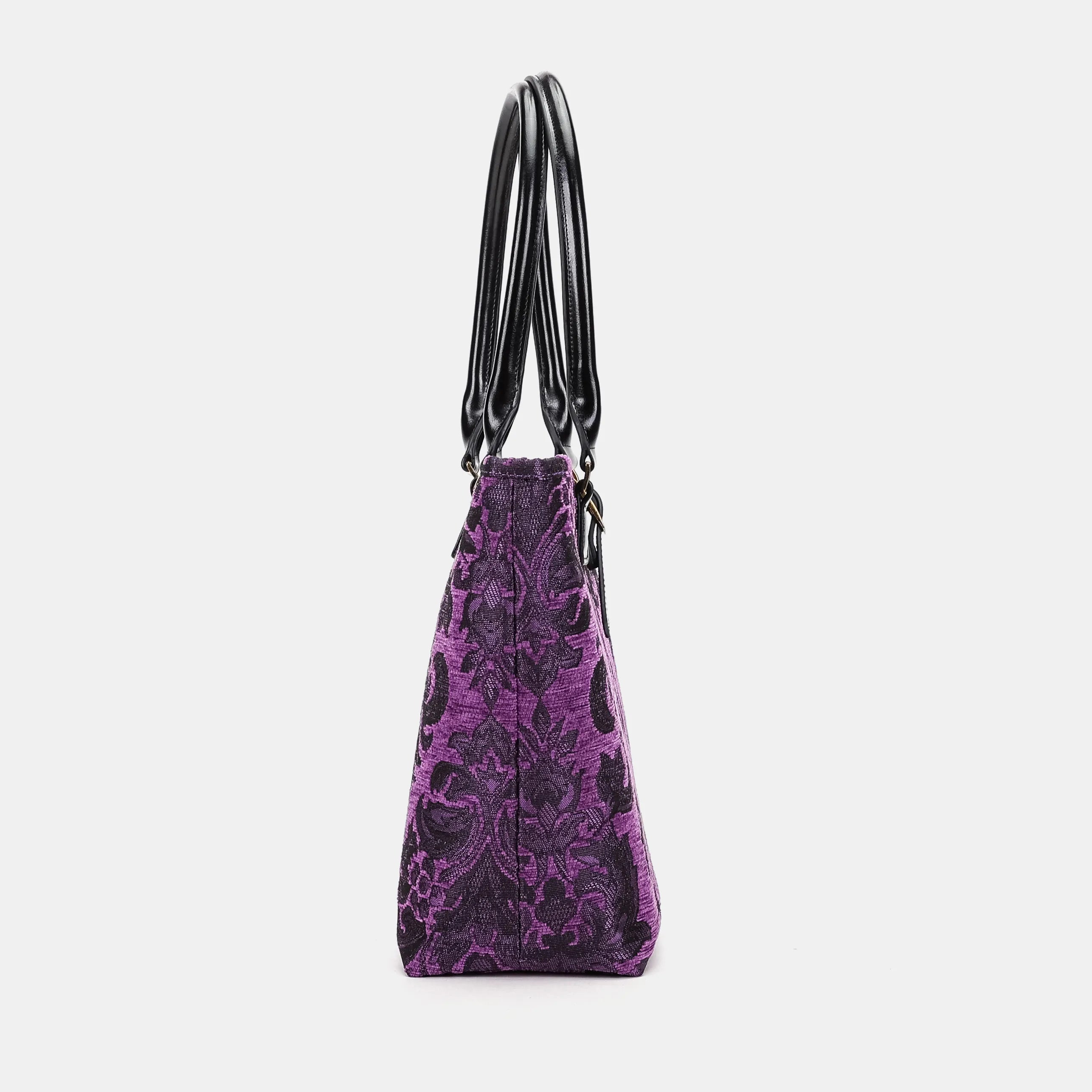 Victorian Blossom Purple Everyday Tote Bag side