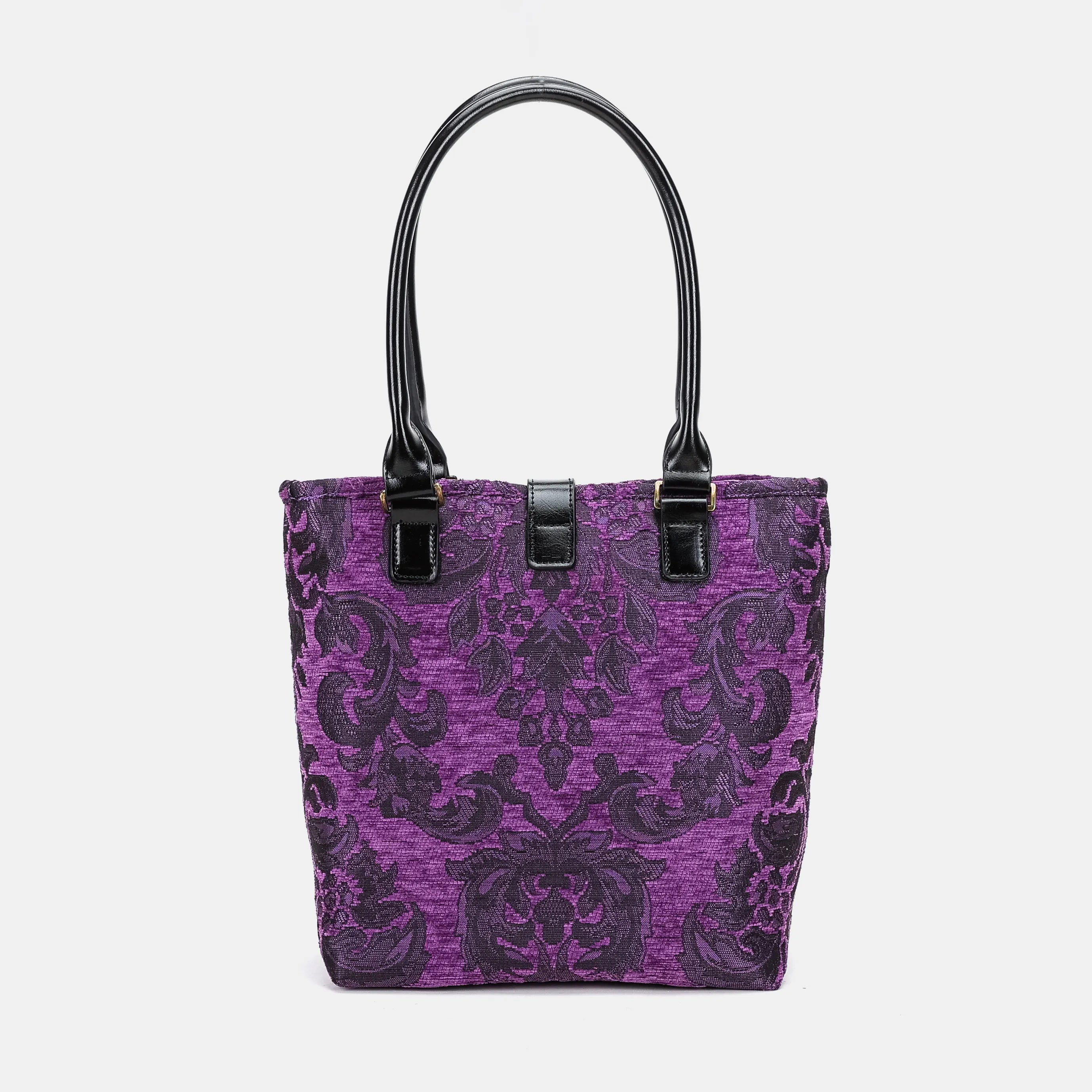 Victorian Blossom Purple Everyday Tote Bag back