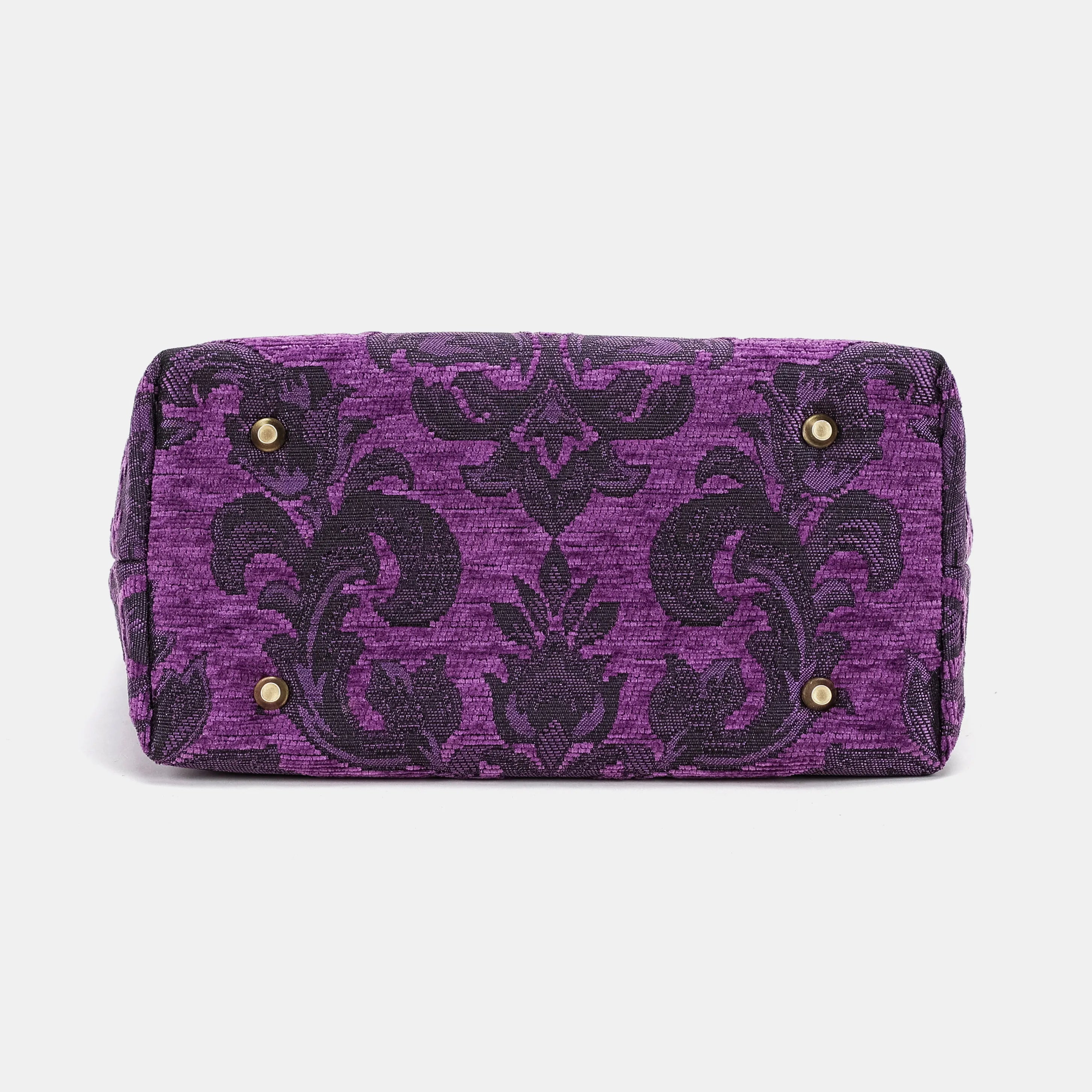 Victorian Blossom Purple Everyday Tote Bag bottom