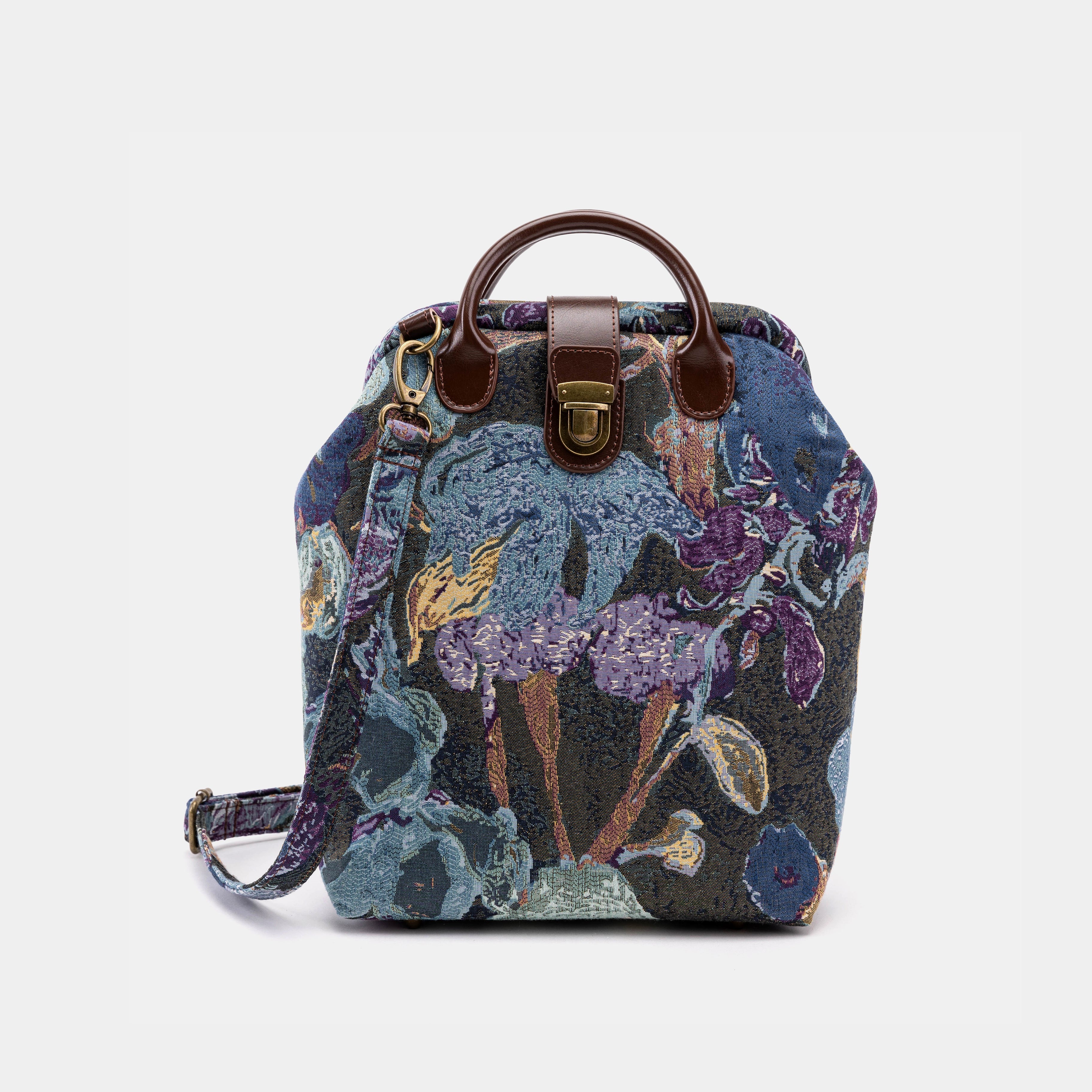 Abstract Blue Carpet Everyday Backpack Carpetbag of America with shoulder strap