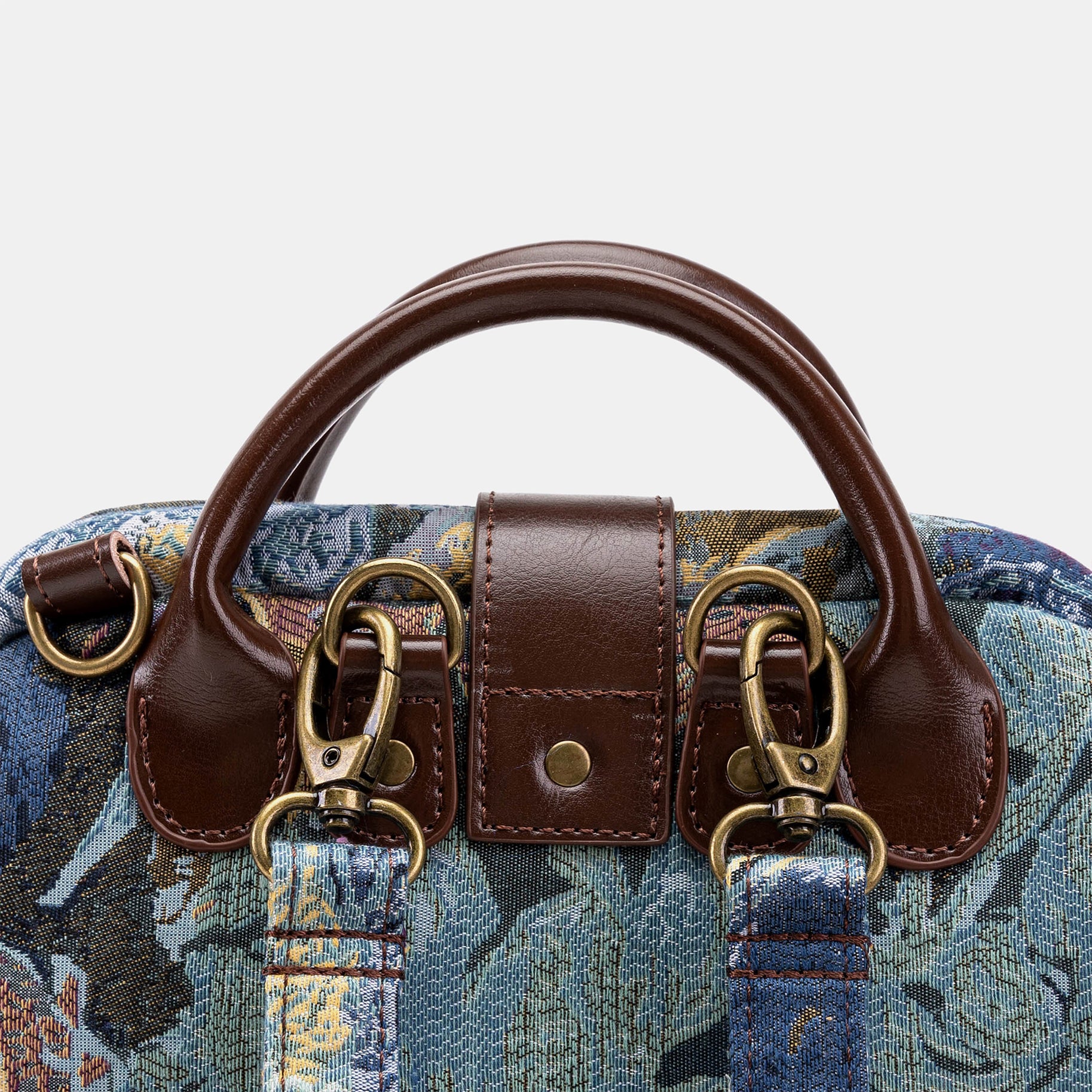 Abstract Blue Carpet Everyday Backpack Carpetbag of America back clasp