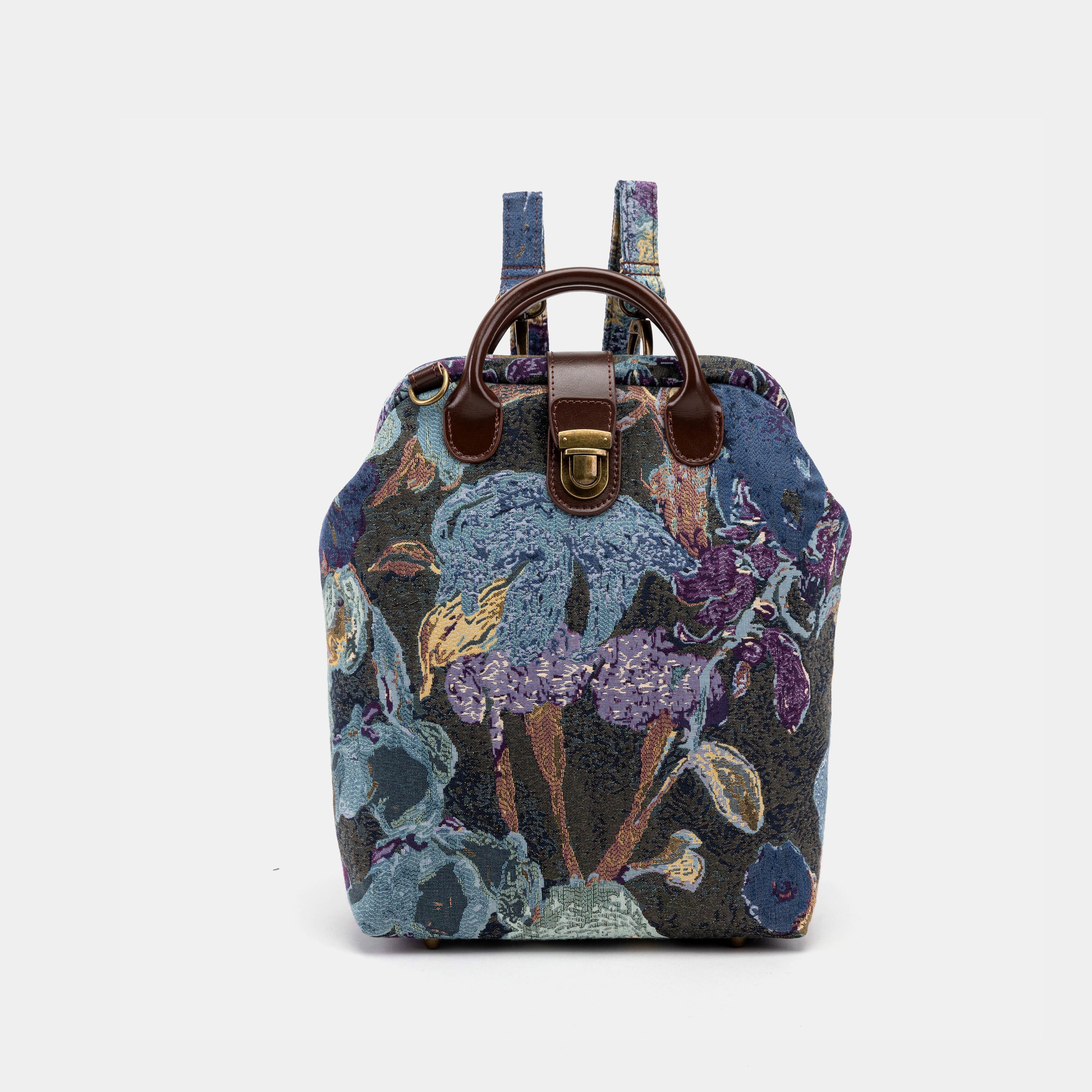 Abstract Blue Carpet Everyday Backpack Carpetbag of America front