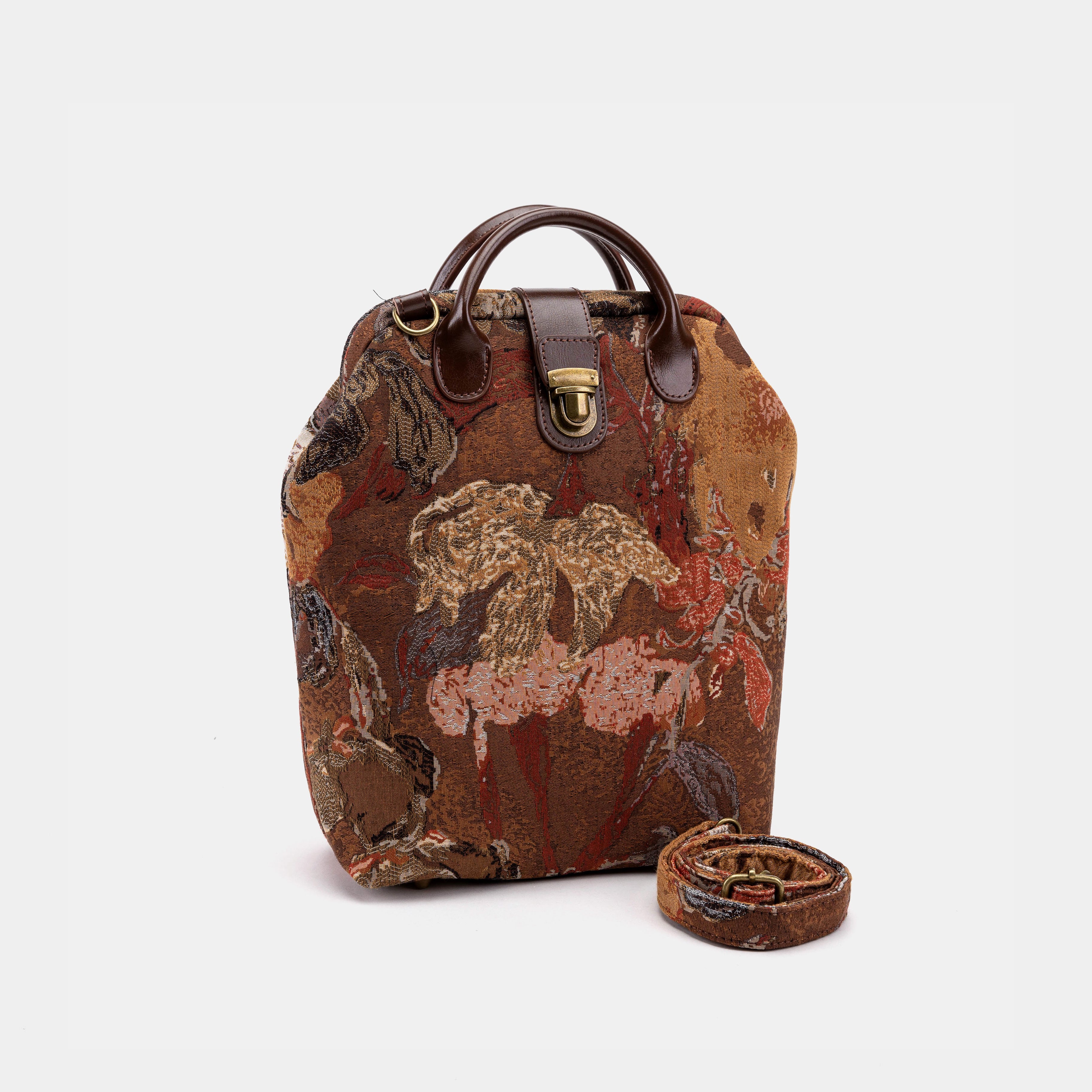 Abstract Brown Carpet Everyday Backpack Carpetbag of America main