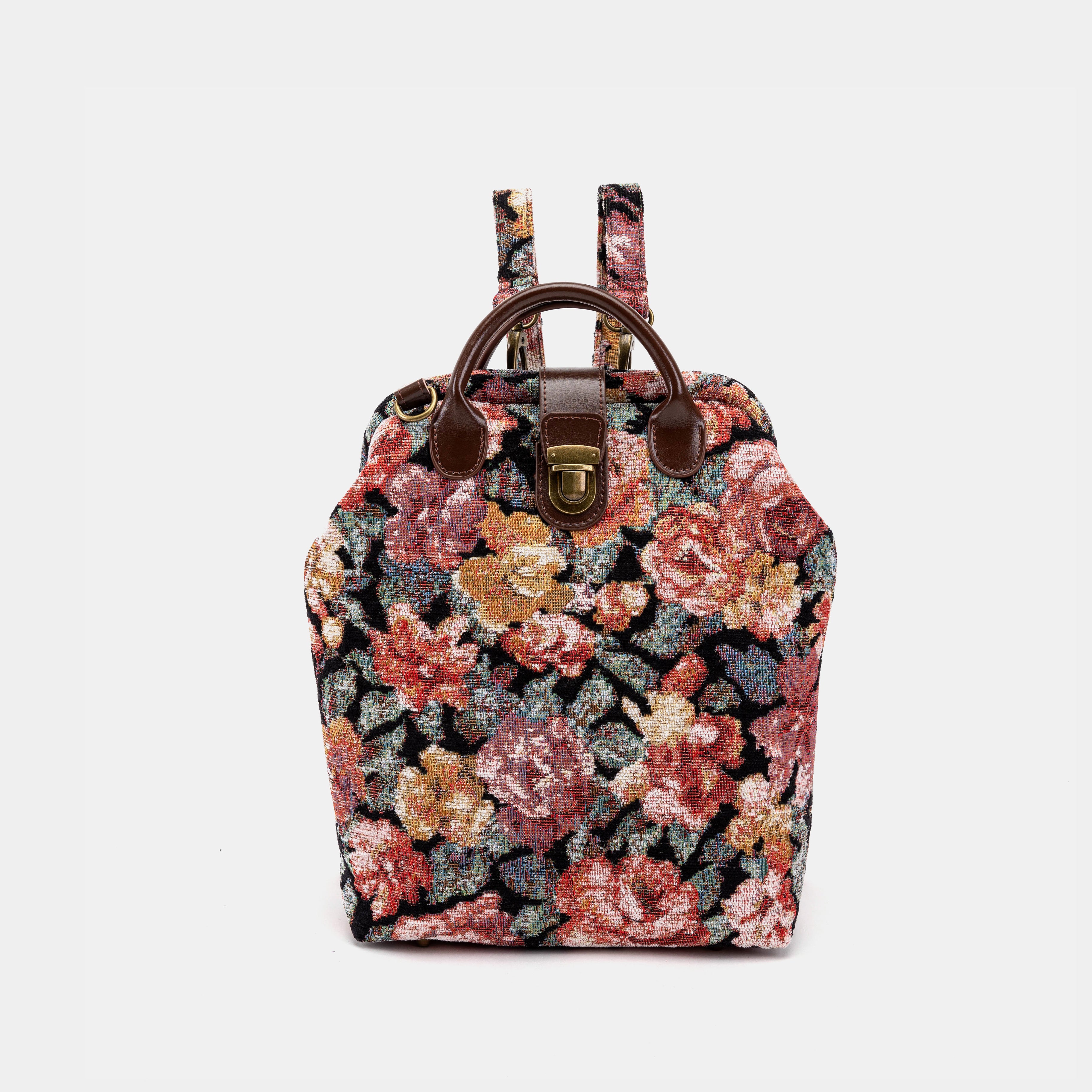 Floral Rose Carpet Everyday Backpack Carpetbag of America front