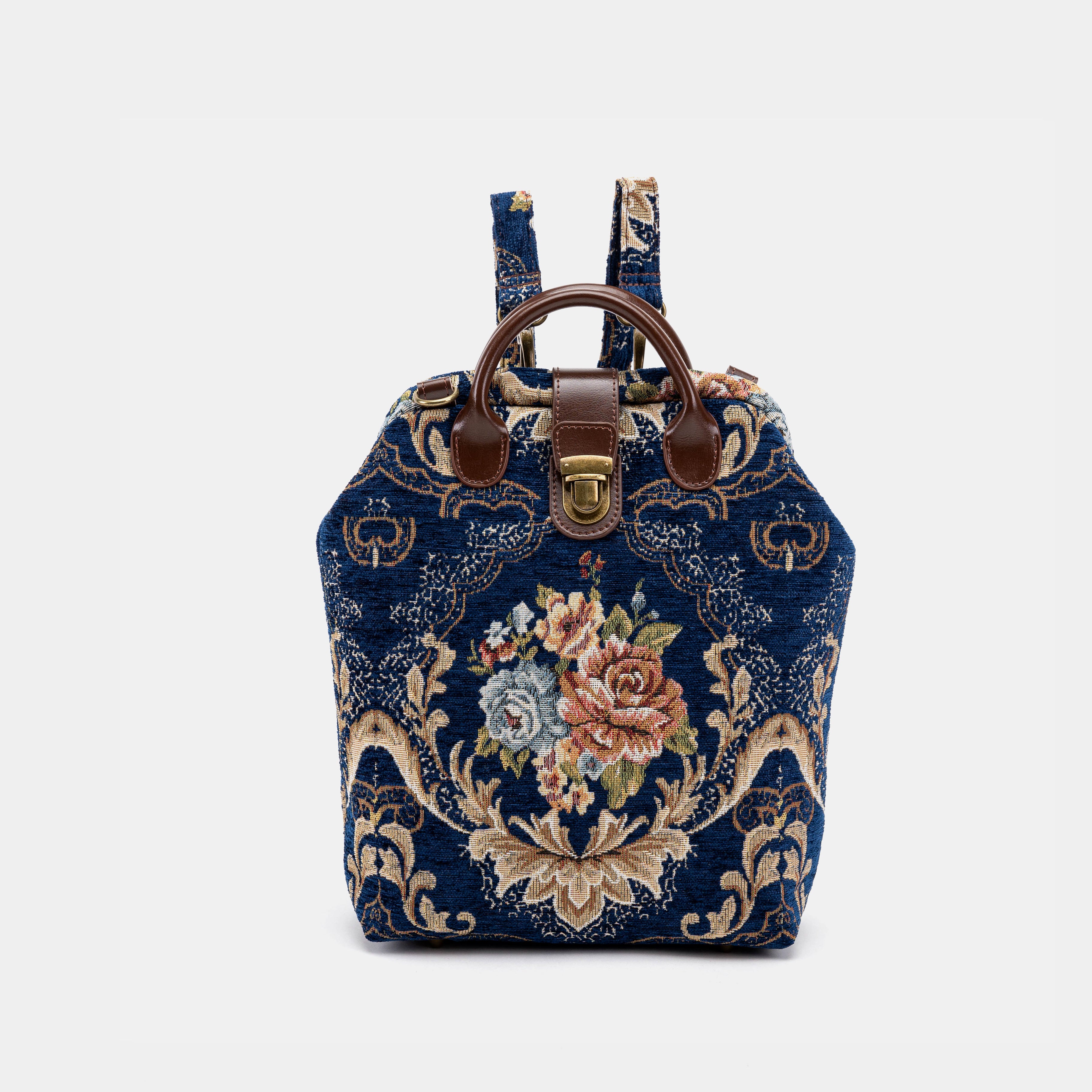 Floral Blue Carpet Everyday Backpack Carpetbag of America main
