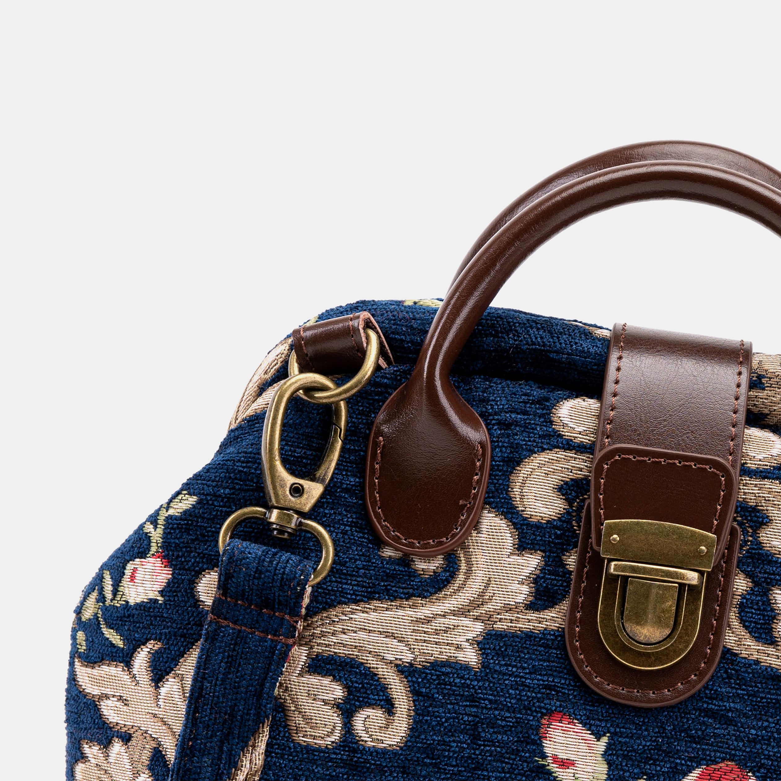 Baroque Garden Blue Carpet Everyday Backpack Carpetbag of America detail