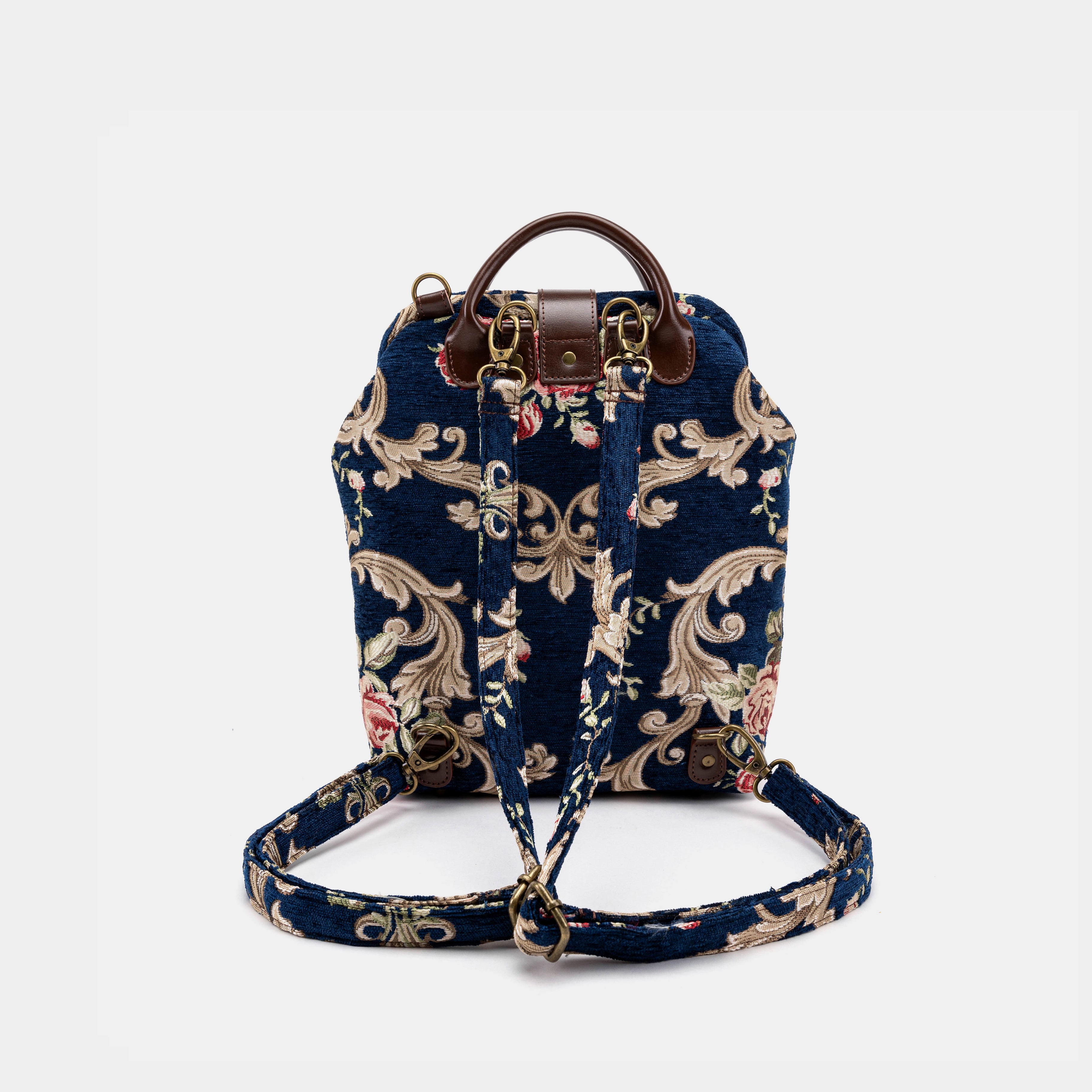 Baroque Garden Blue Carpet Everyday Backpack Carpetbag of America back