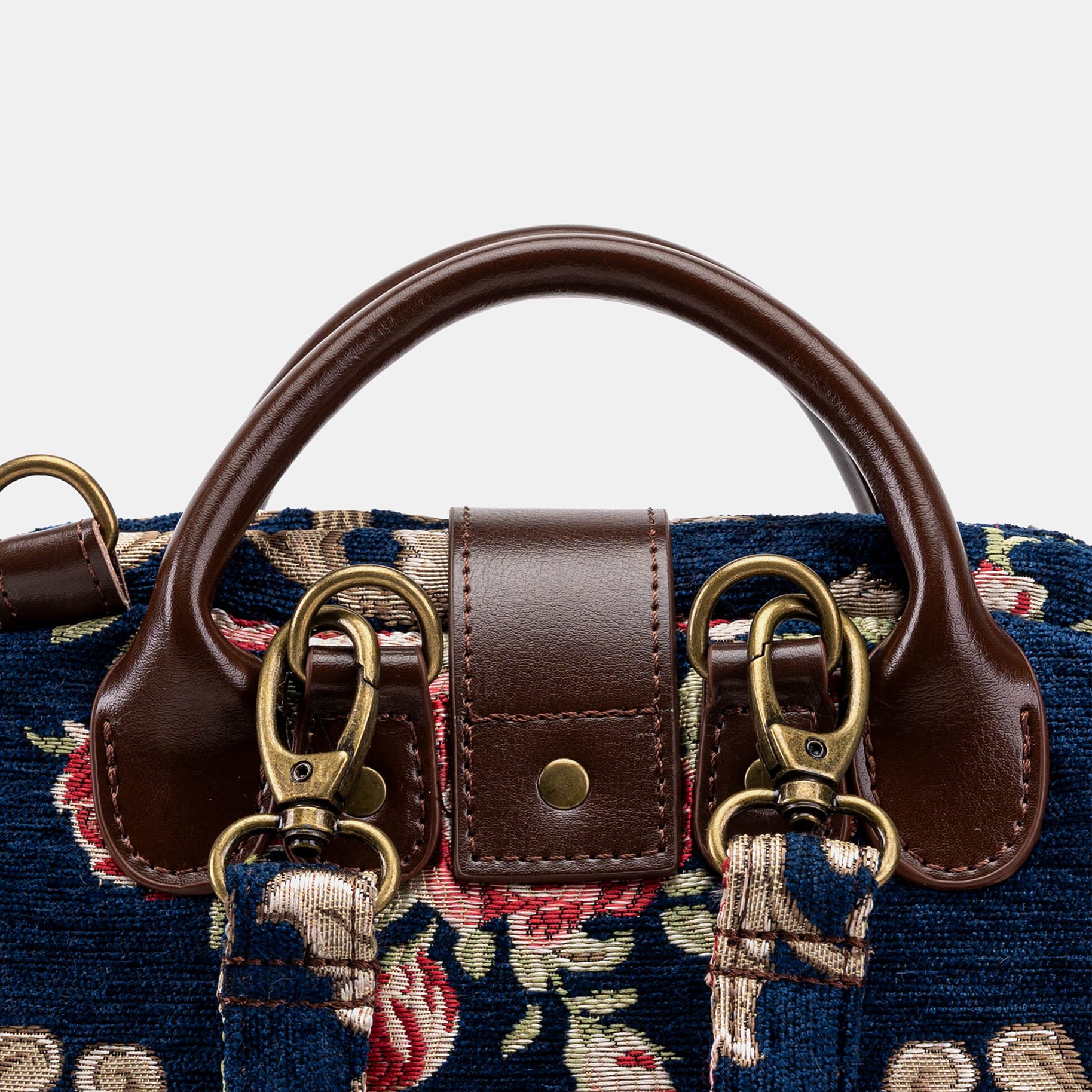 Baroque Garden Blue Carpet Everyday Backpack Carpetbag of America back clasp