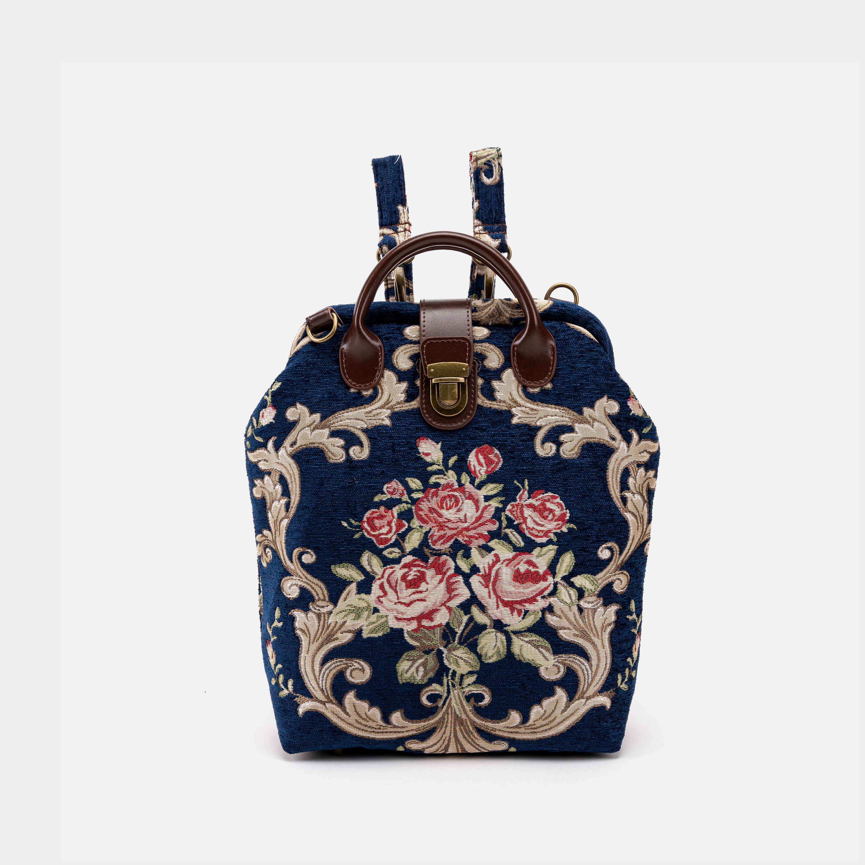 Baroque Garden Blue Carpet Everyday Backpack Carpetbag of America front
