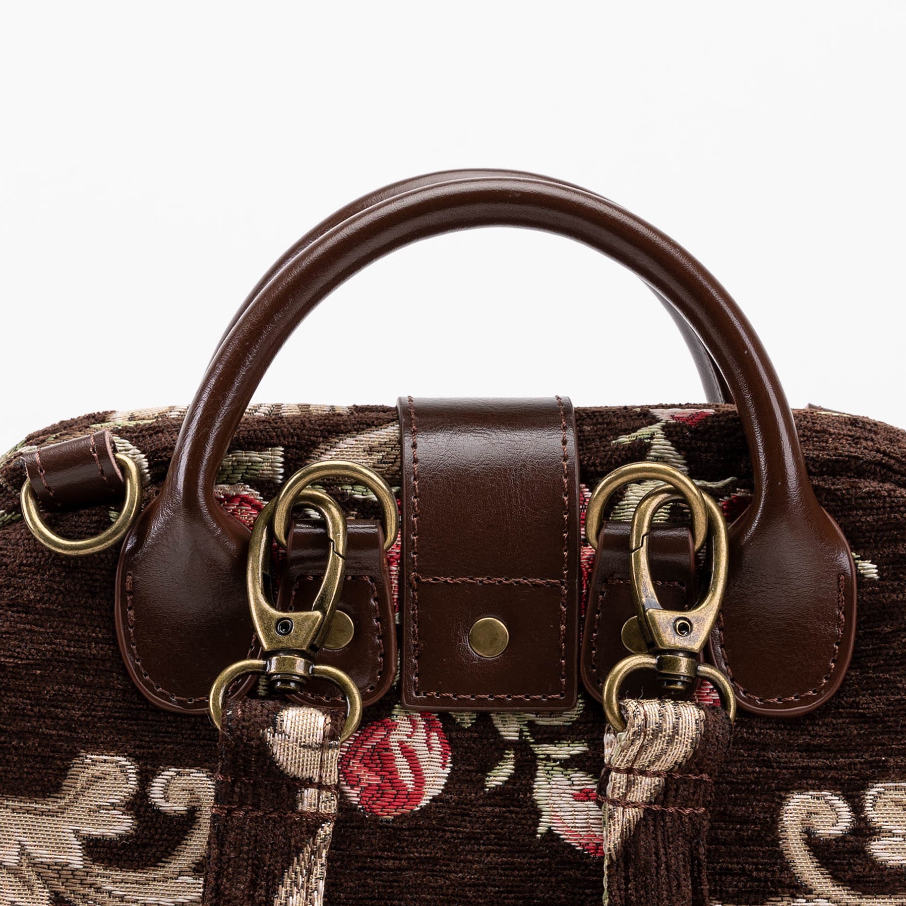 Baroque Garden Brown Carpet Everyday Backpack Carpetbag of America back clasp