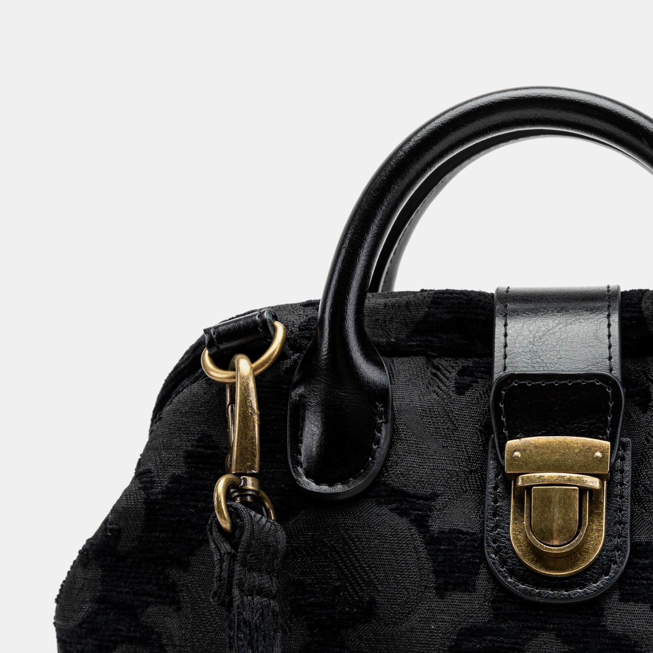 Victorian Blossom Black/Black Carpet Everyday Backpack Carpetbag of America detail