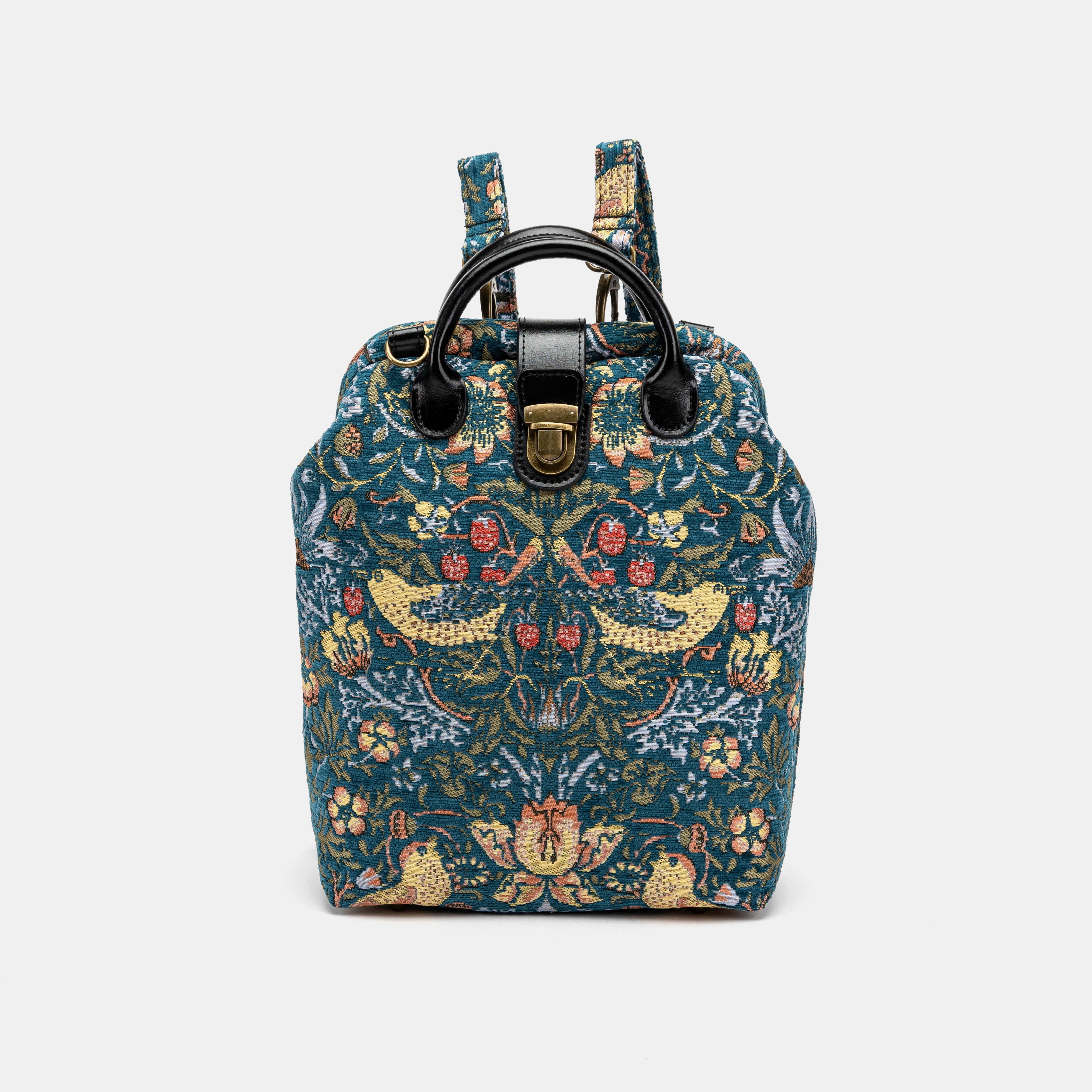 William Morris Strawberry Thief Carpet Everyday Backpack Carpetbag of America front