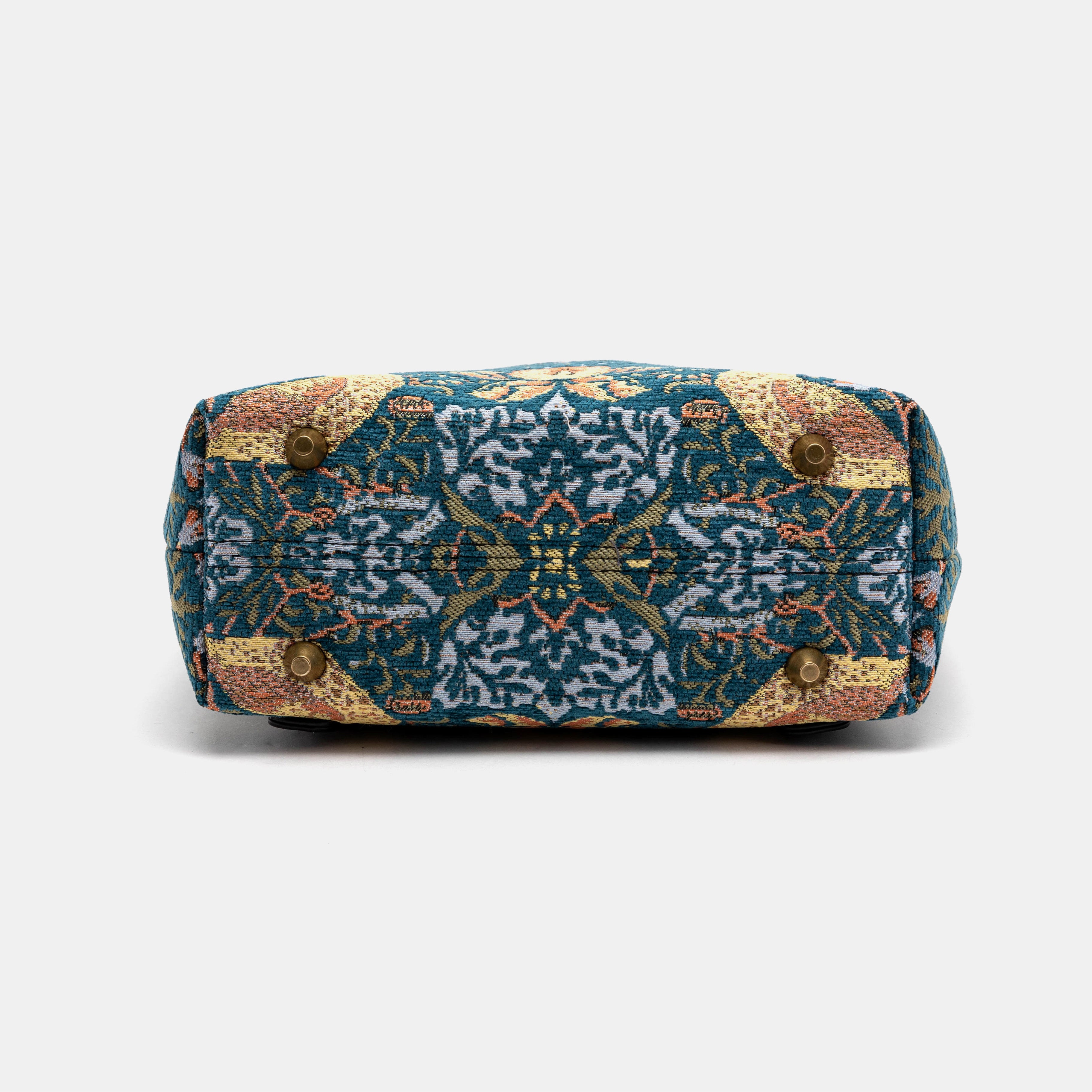 William Morris Strawberry Thief Carpet Everyday Backpack Carpetbag of America bottom