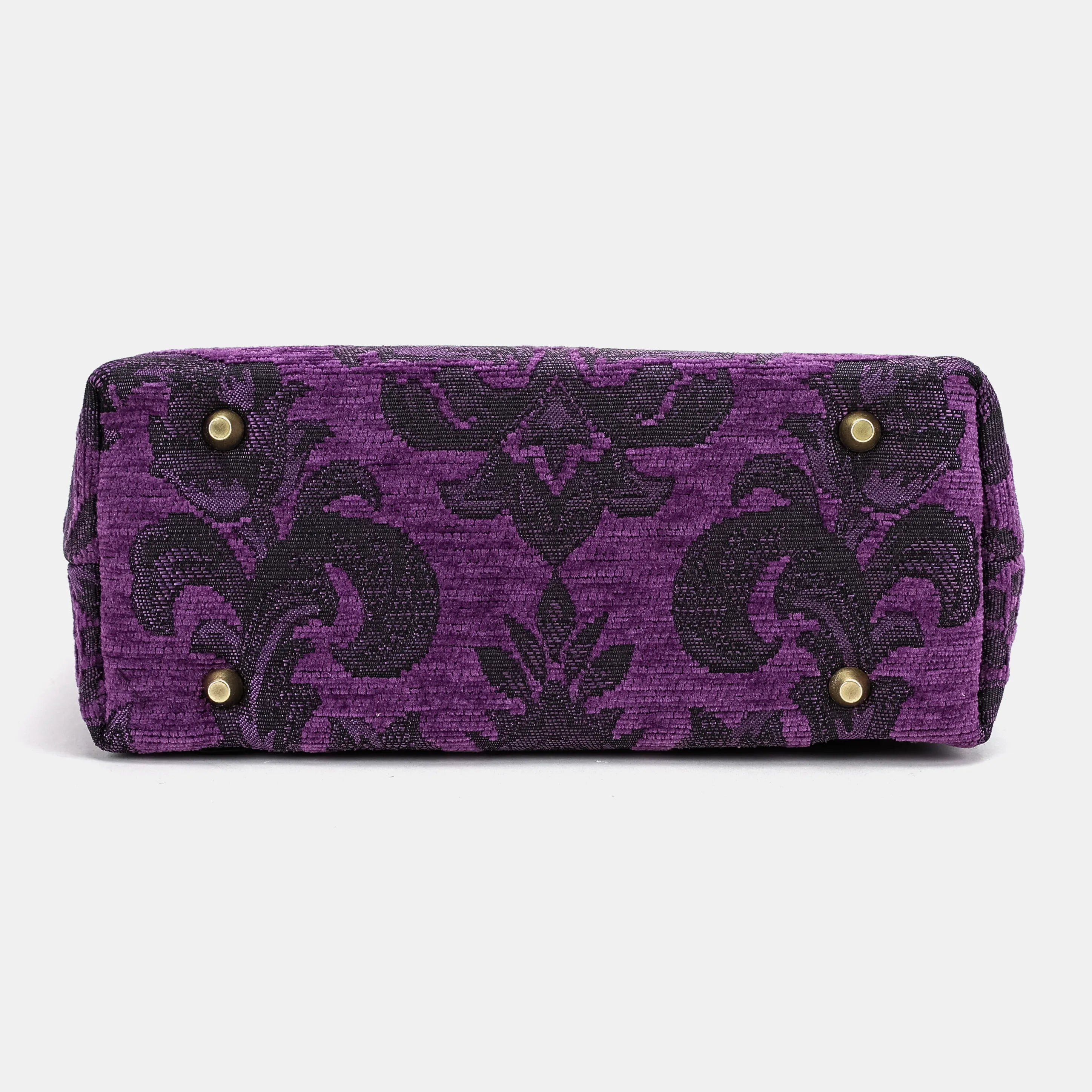 Victorian Blossom Purple Carpet Everyday Backpack Carpetbag of America bottom